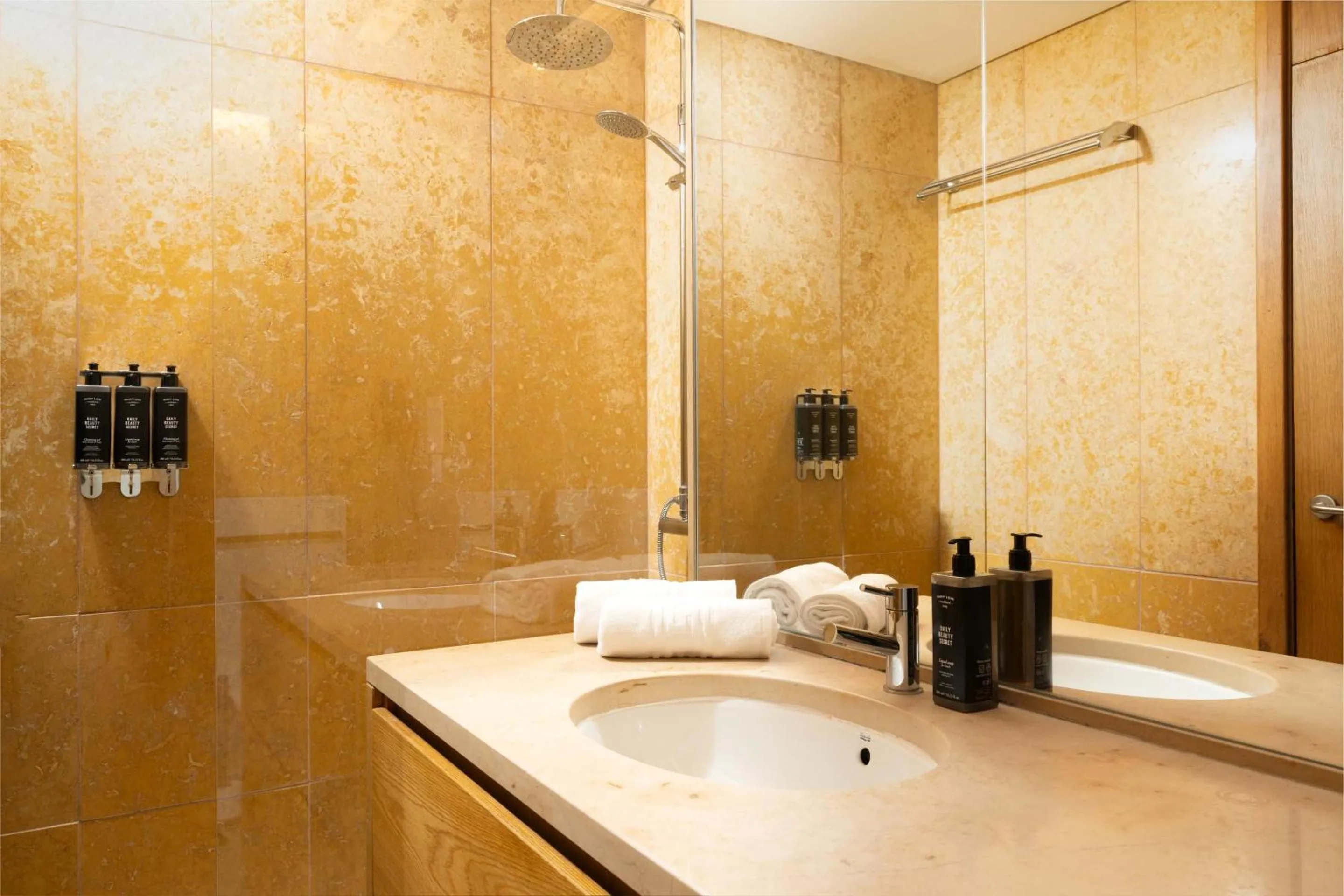 Shower in Limehome Lisbon Rua Eça de Queiroz