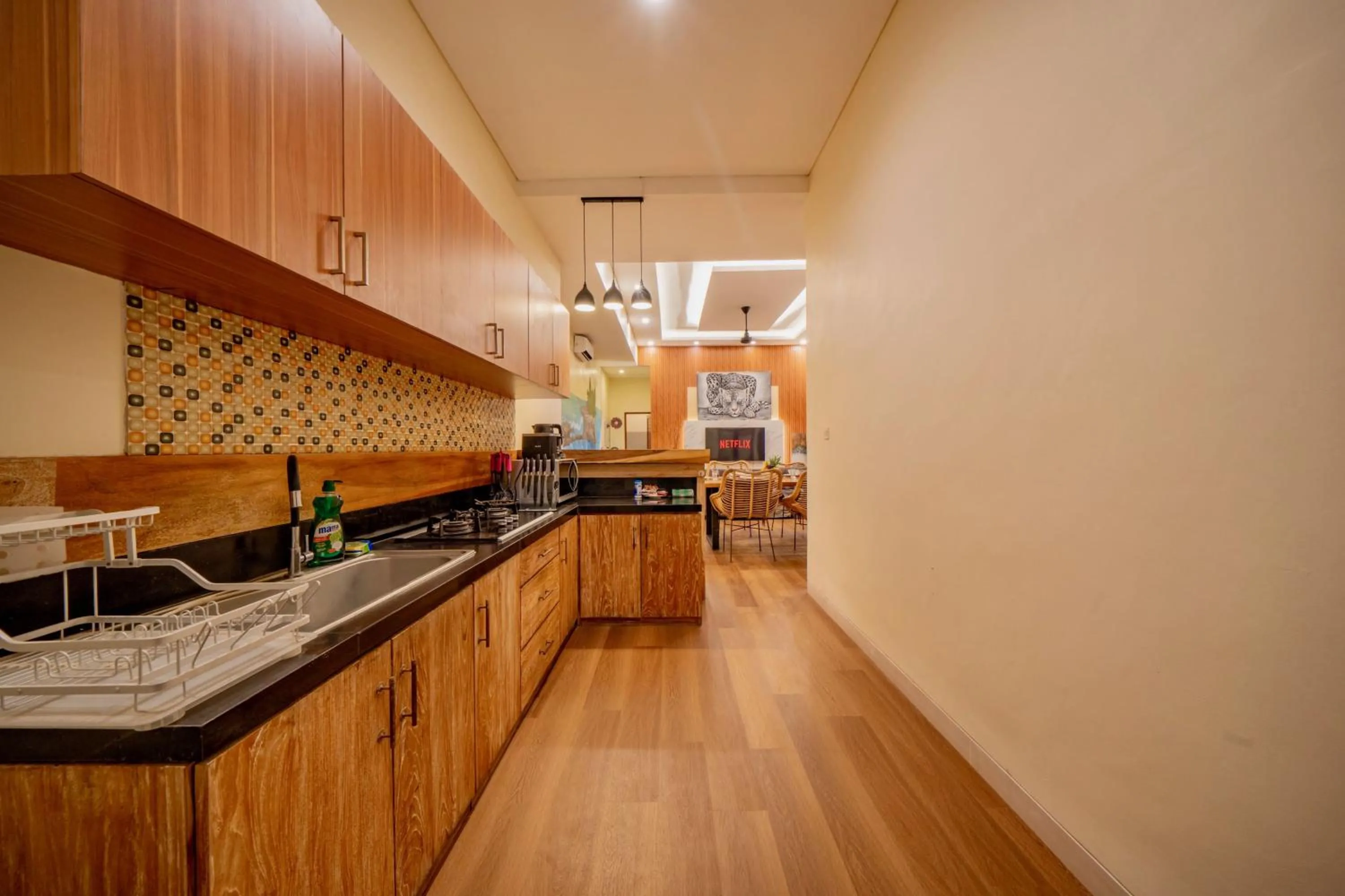 Kitchen or kitchenette in Villa Paradise Seminyak
