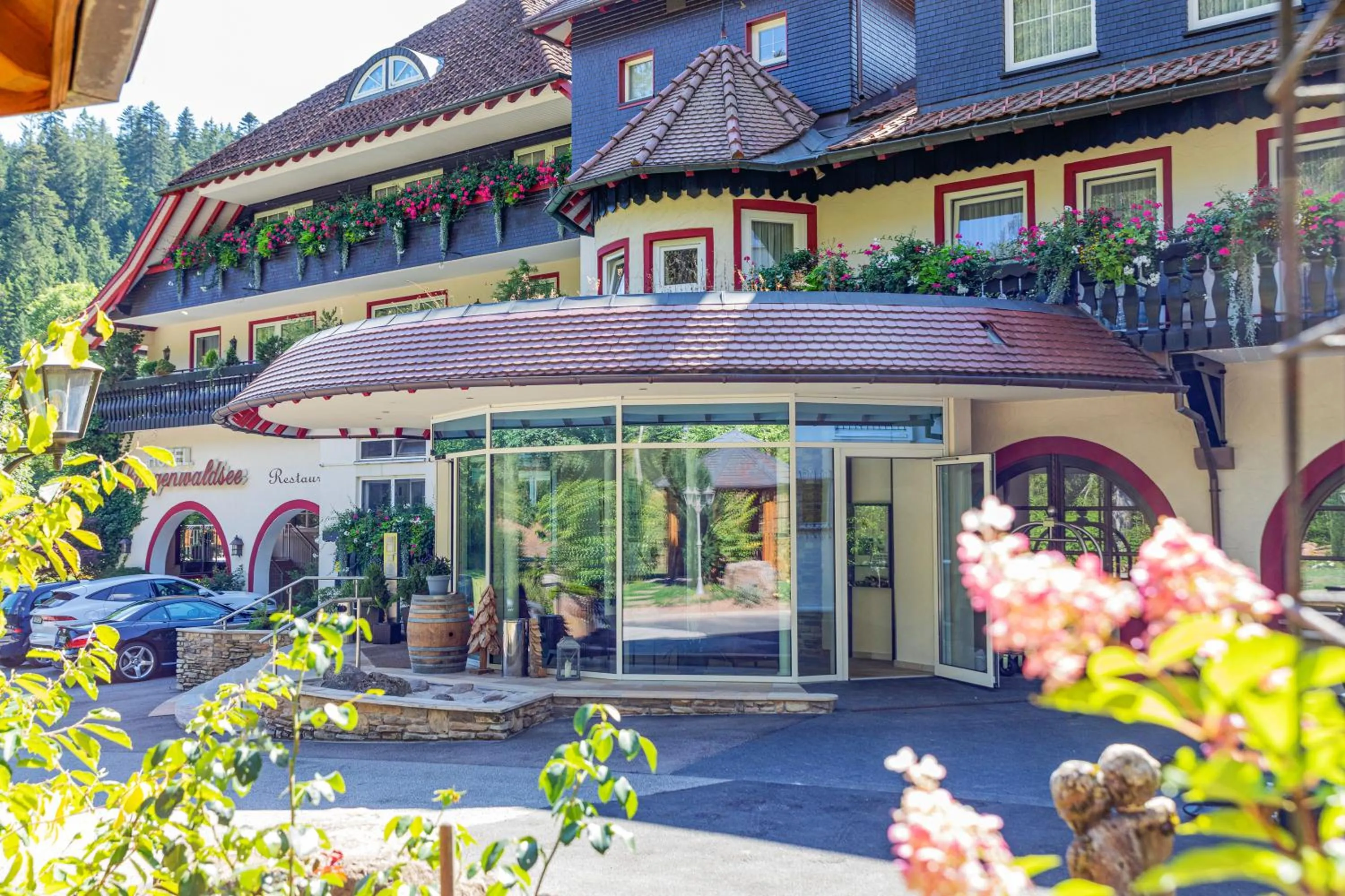 Lobby or reception in Hotel Langenwaldsee
