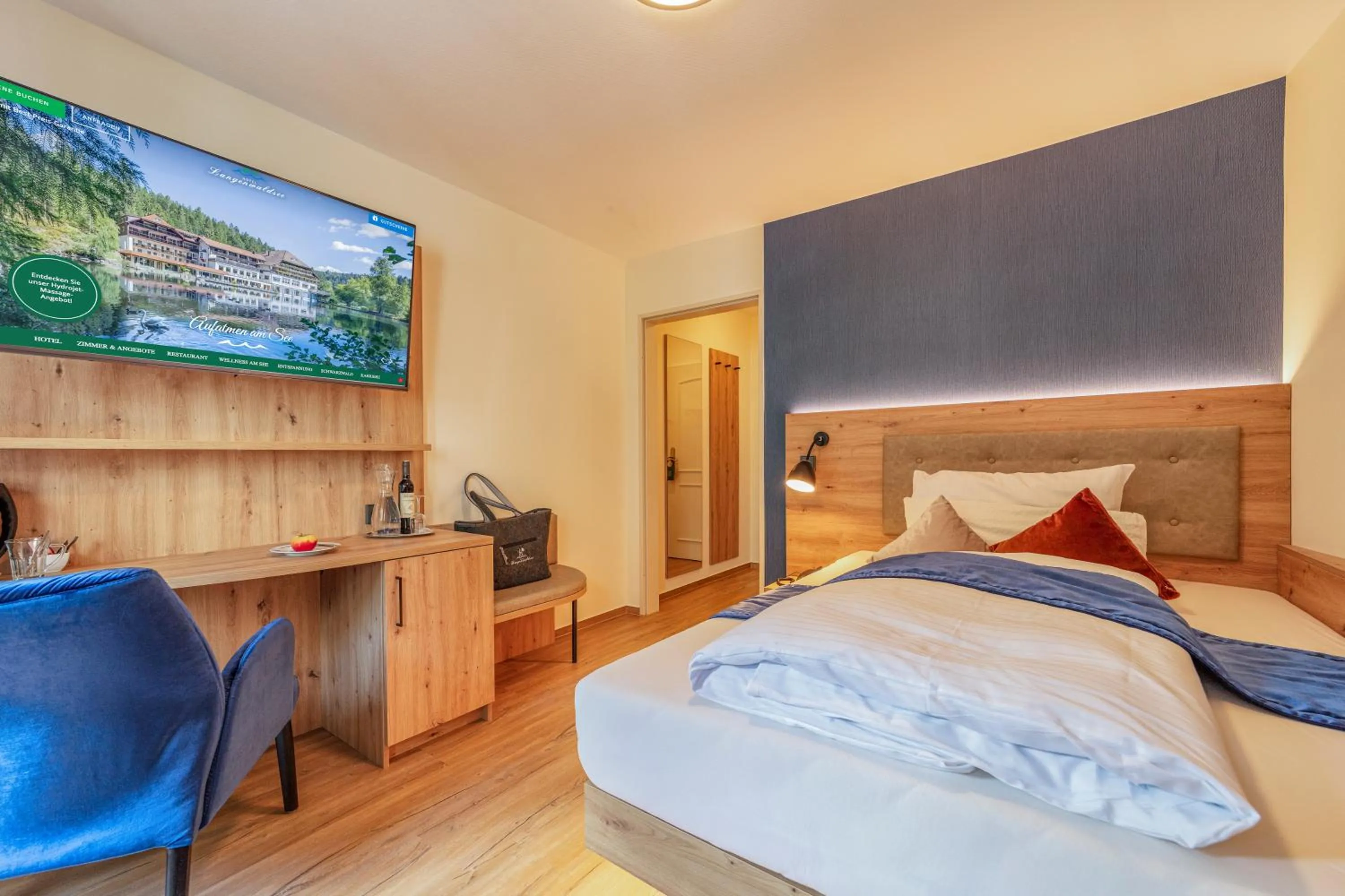 Bed in Hotel Langenwaldsee