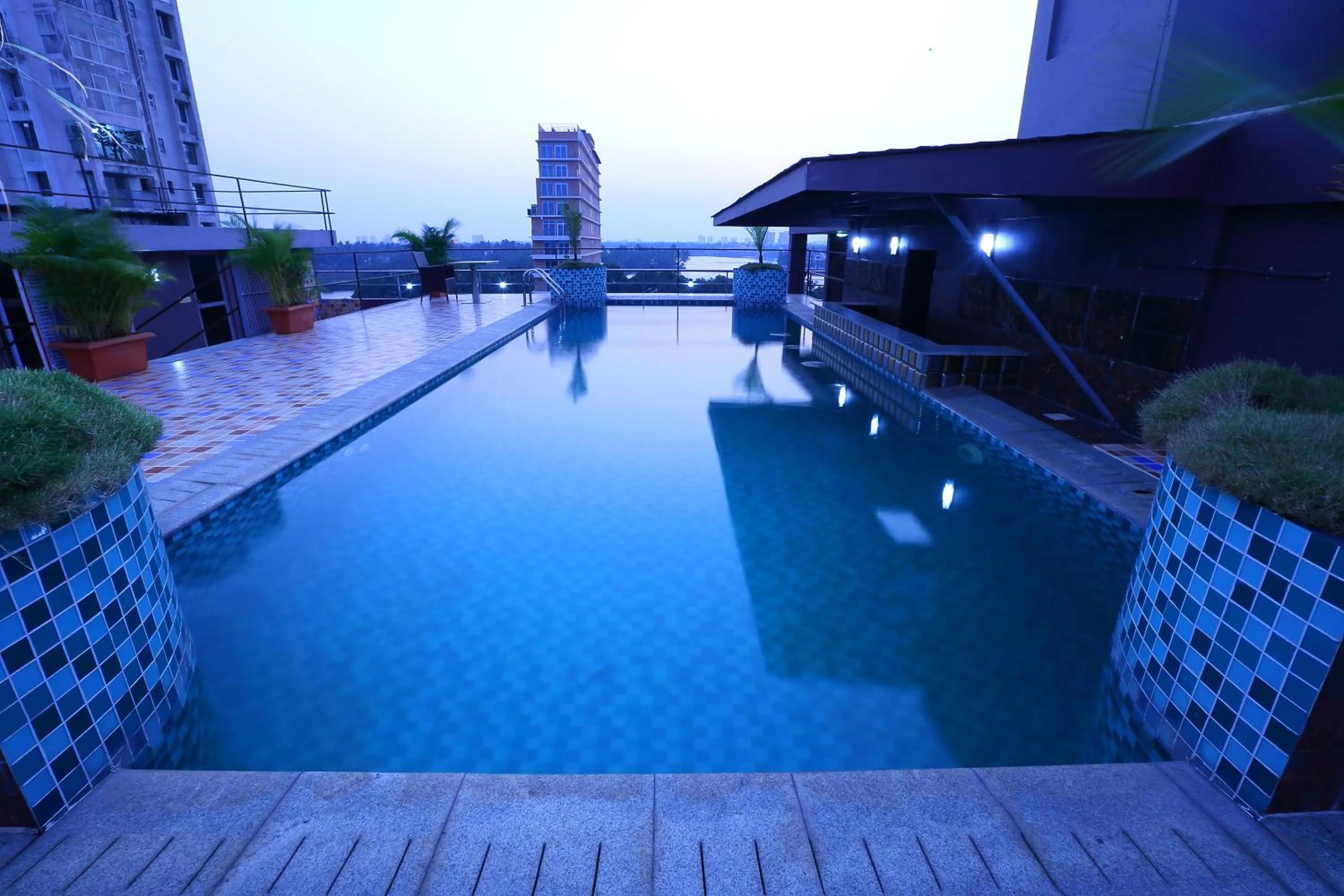 Swimming pool in Cochin Legacy