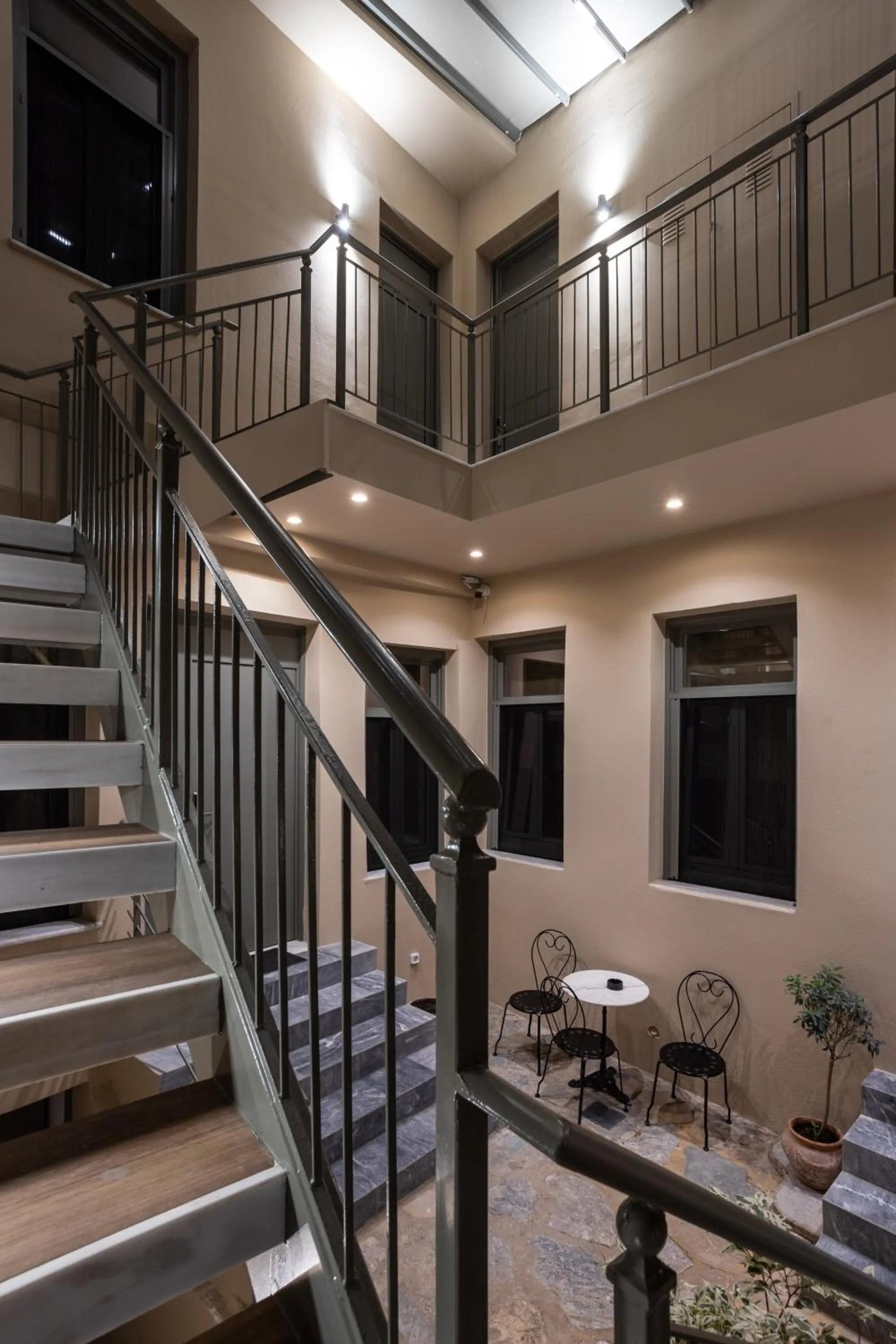 Inner courtyard view in Philia Boutique Hotel