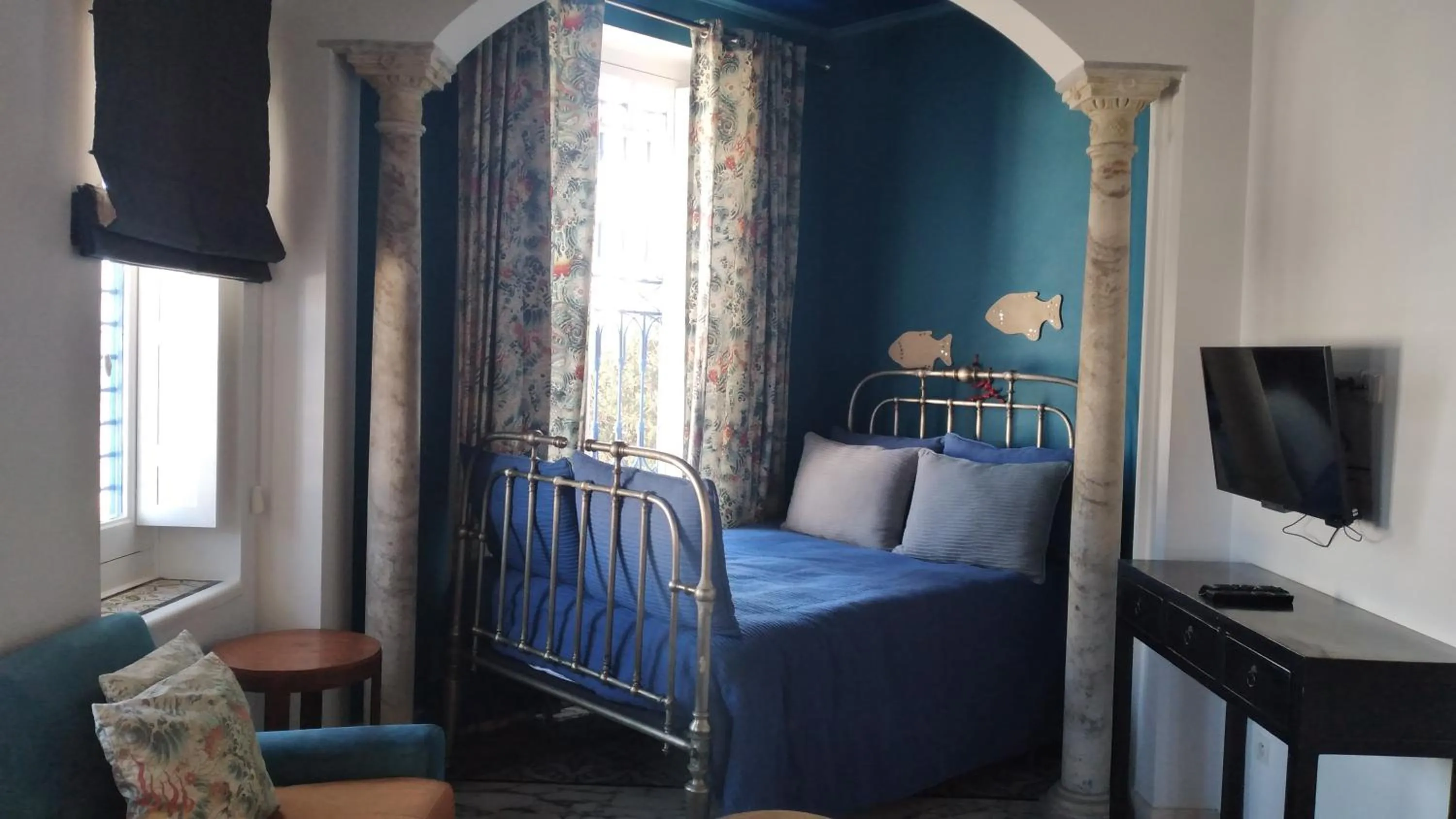 Quadruple Room with Sea View - single occupancy in La Villa Bleue-Sidi Bou Said