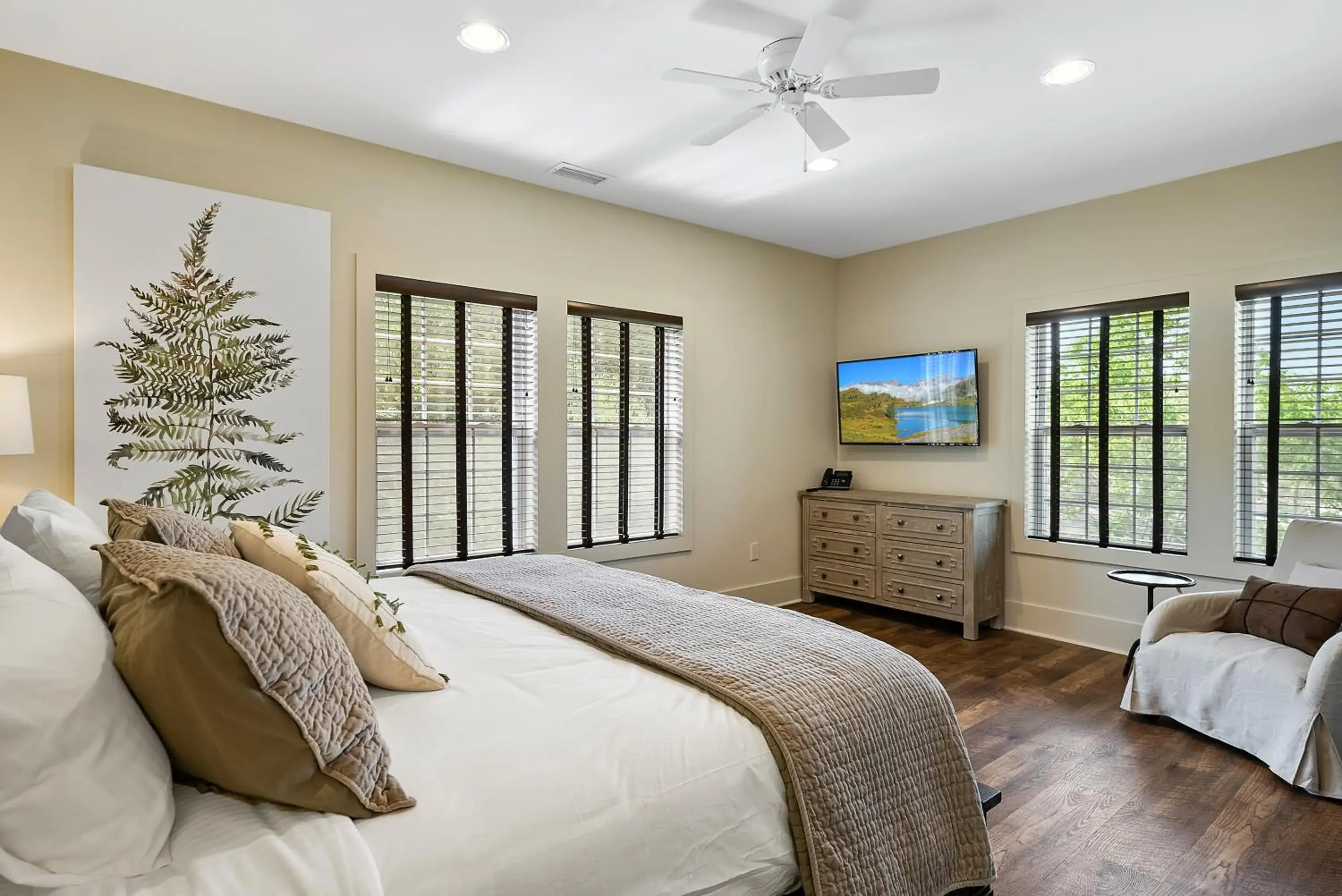 Bed in The Blowing Rock Manor Bed in The Blowing Rock Manor