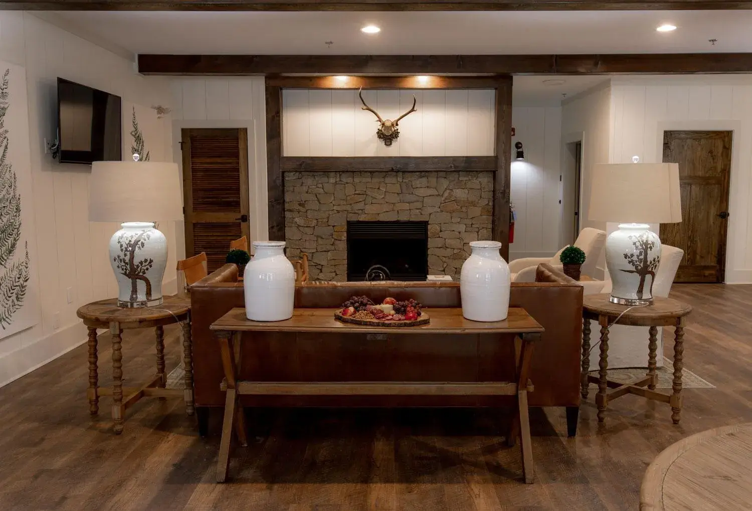Lobby or reception in The Blowing Rock Manor Lobby or reception in The Blowing Rock Manor