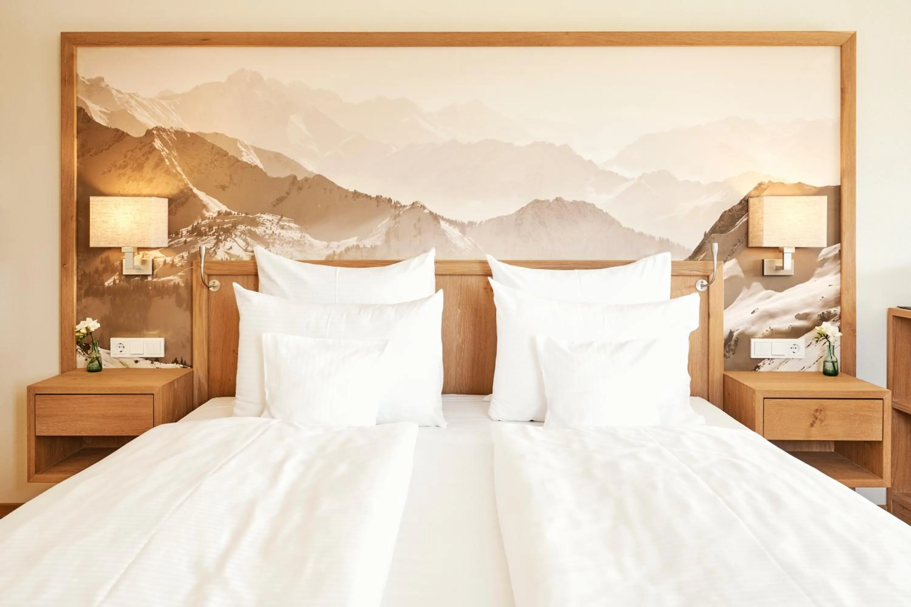 Bed in Hotel Auf der Gsteig GmbH