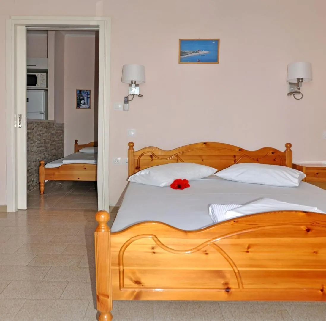 Bed in Pension Dimitris