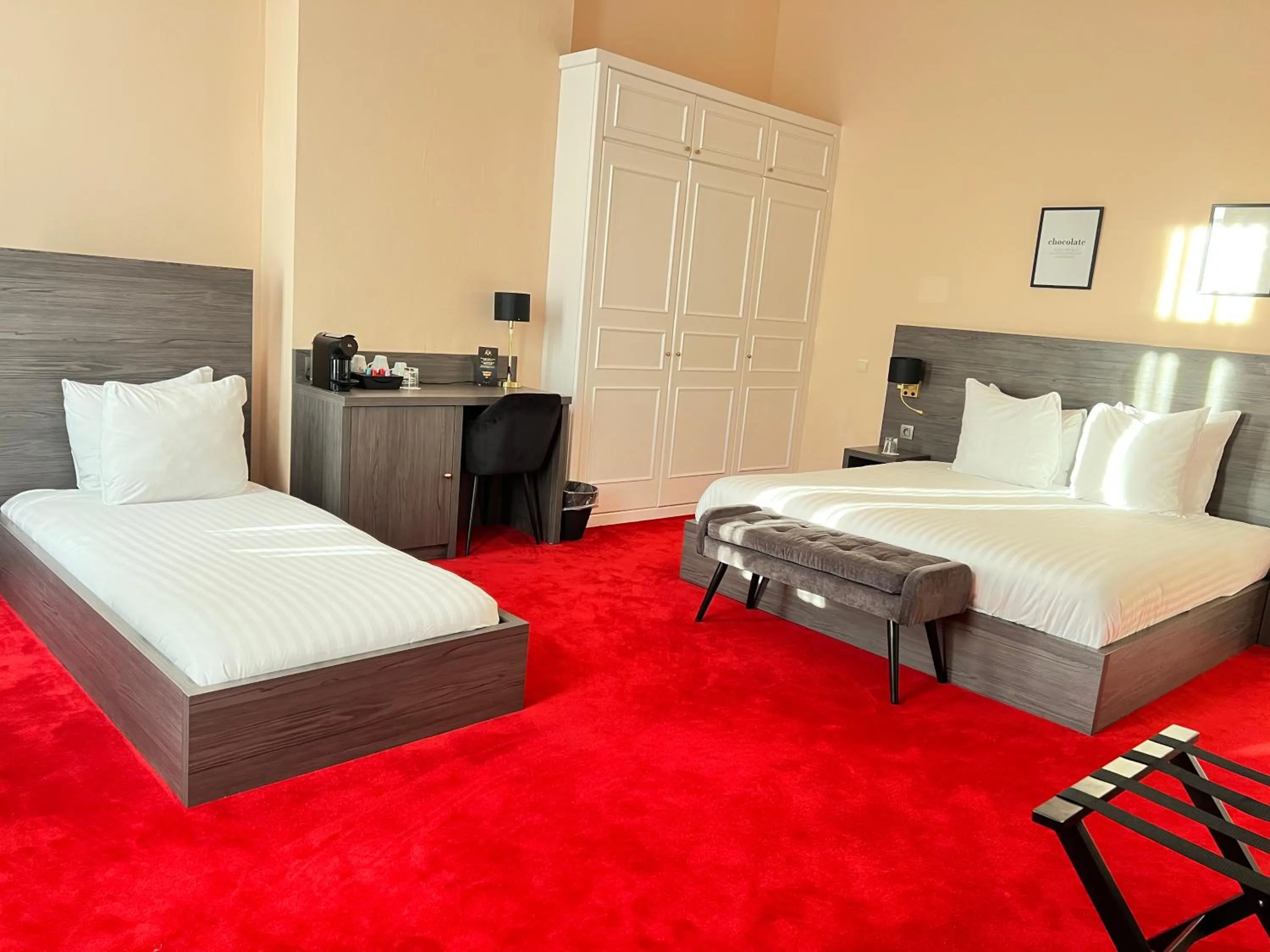 Bed in La Bourse Hotel