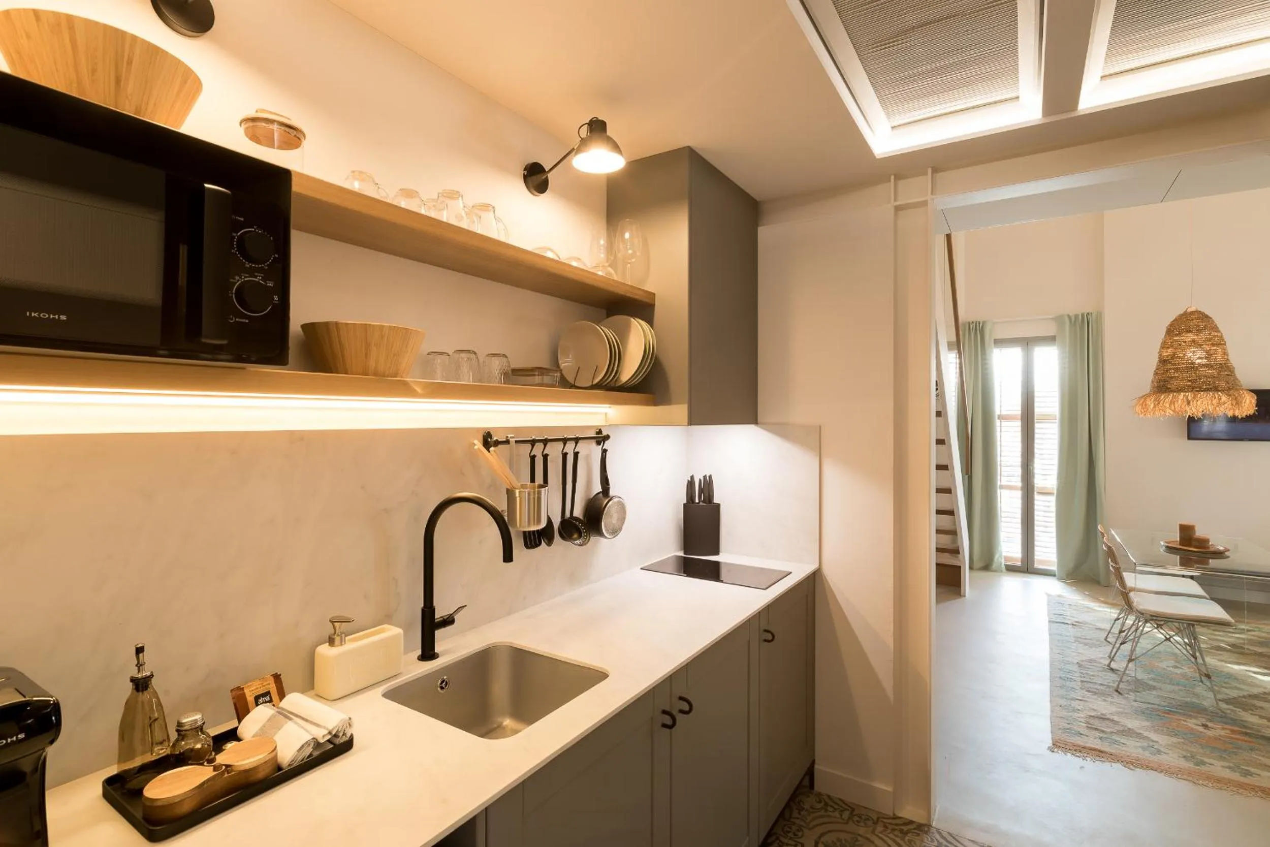 Kitchen or kitchenette in Hotel Portmany