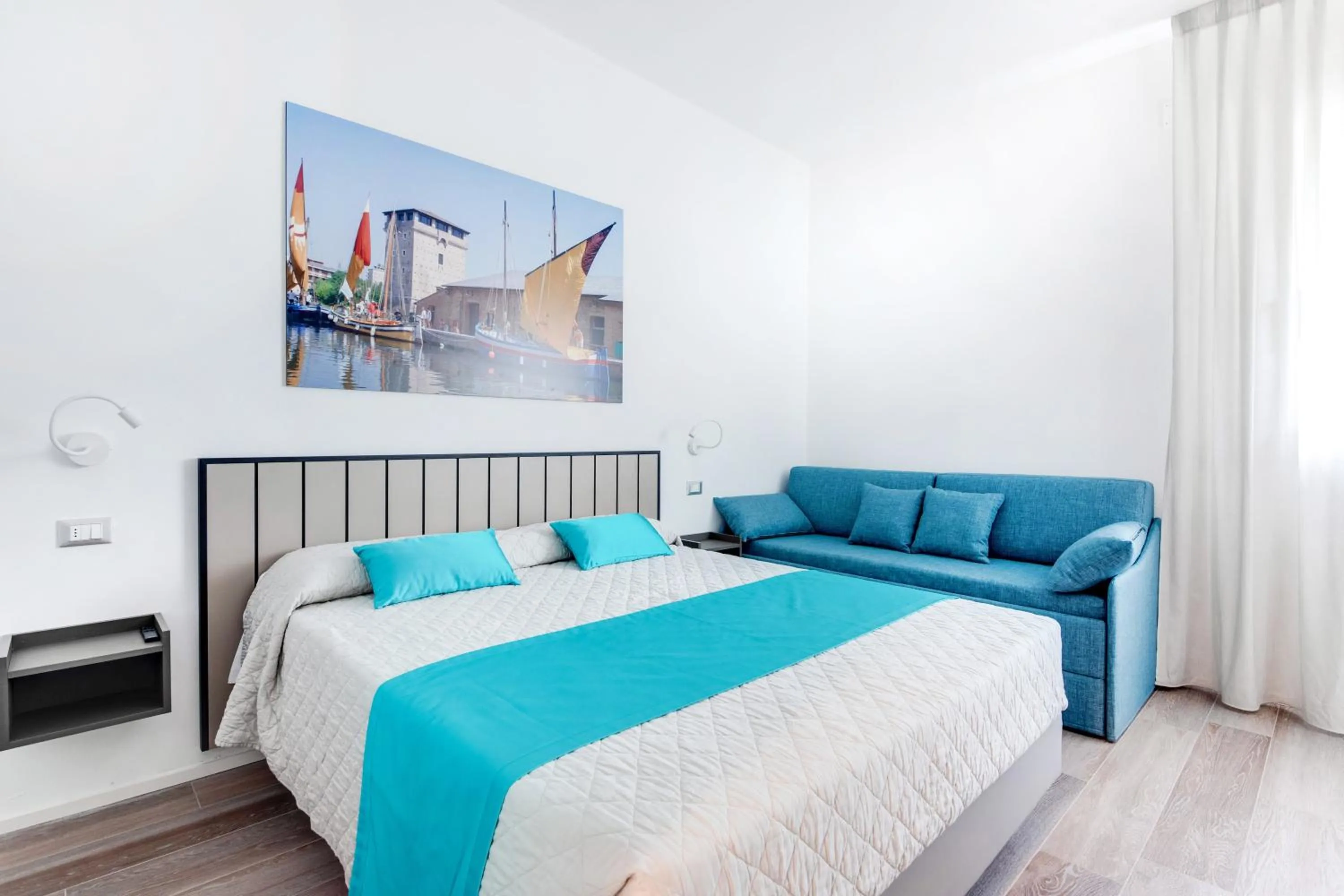 Bed in Elegance Suite Apartments - Siroli Collection