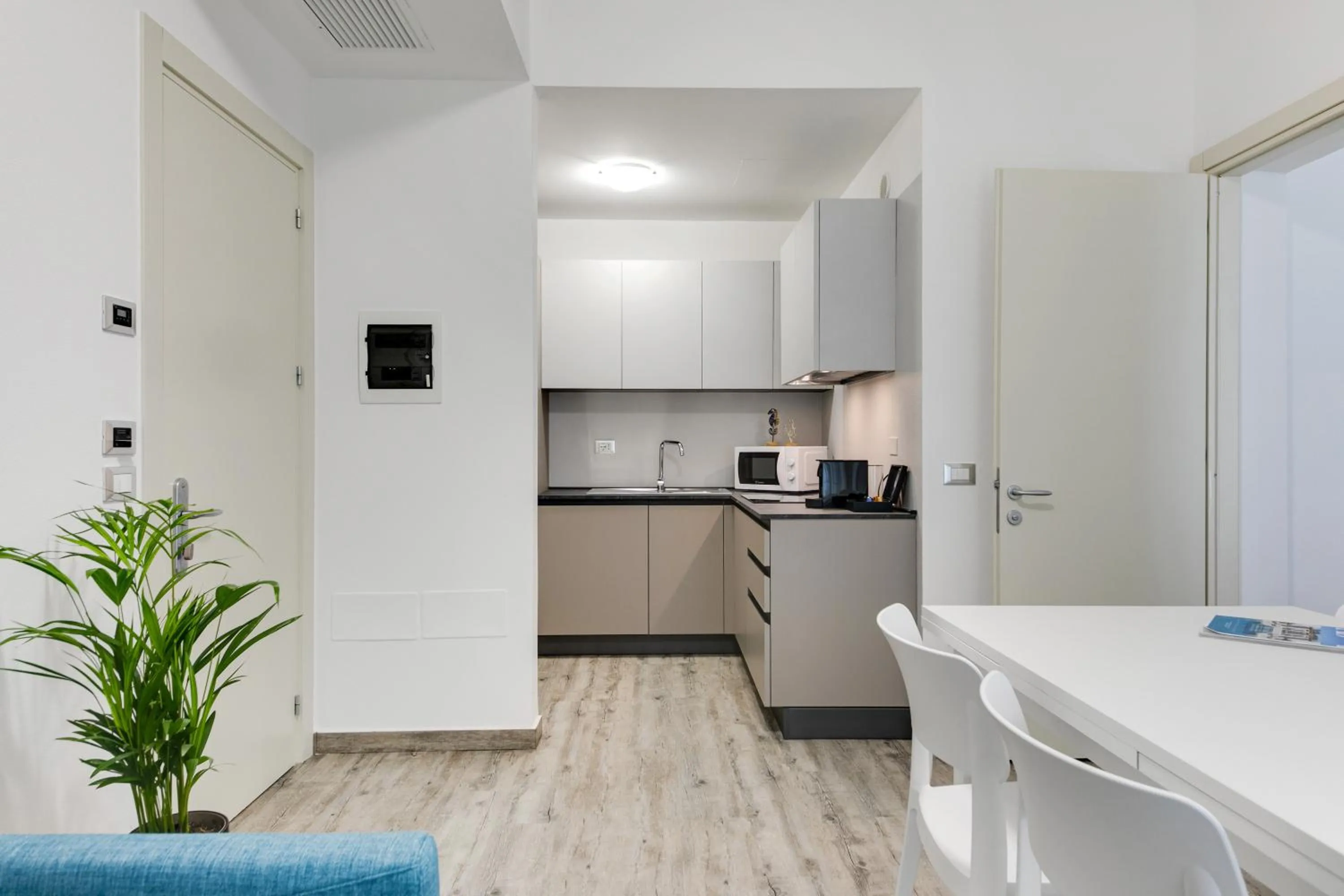 Kitchen or kitchenette in Elegance Suite Apartments - Siroli Collection