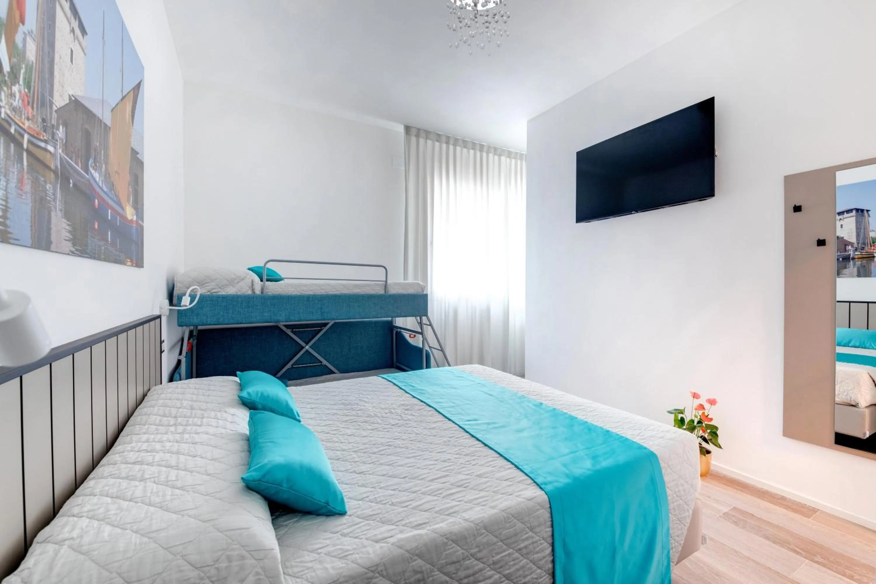 Bed in Elegance Suite Apartments - Siroli Collection