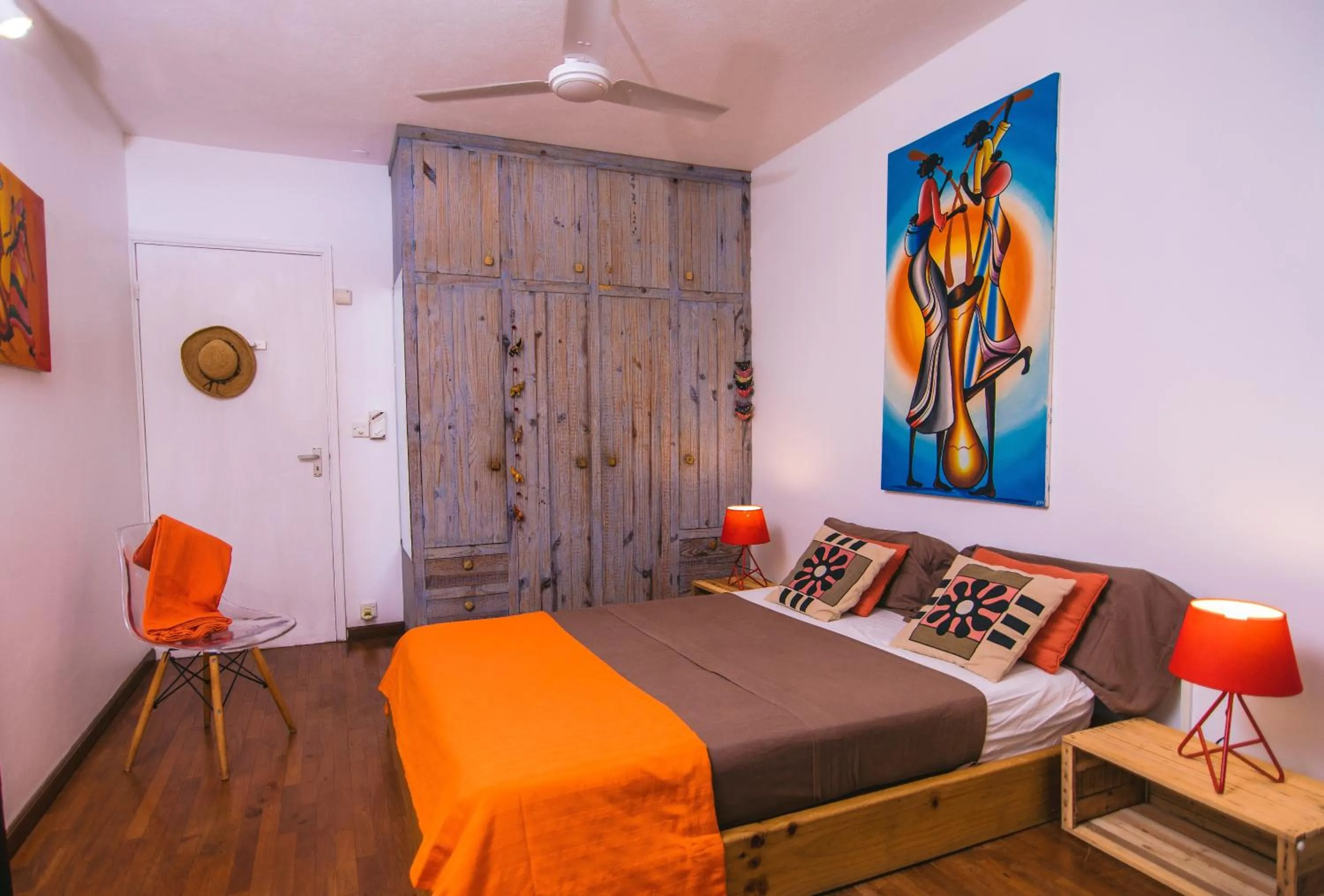 Bed in Tree Lodge Mauritius