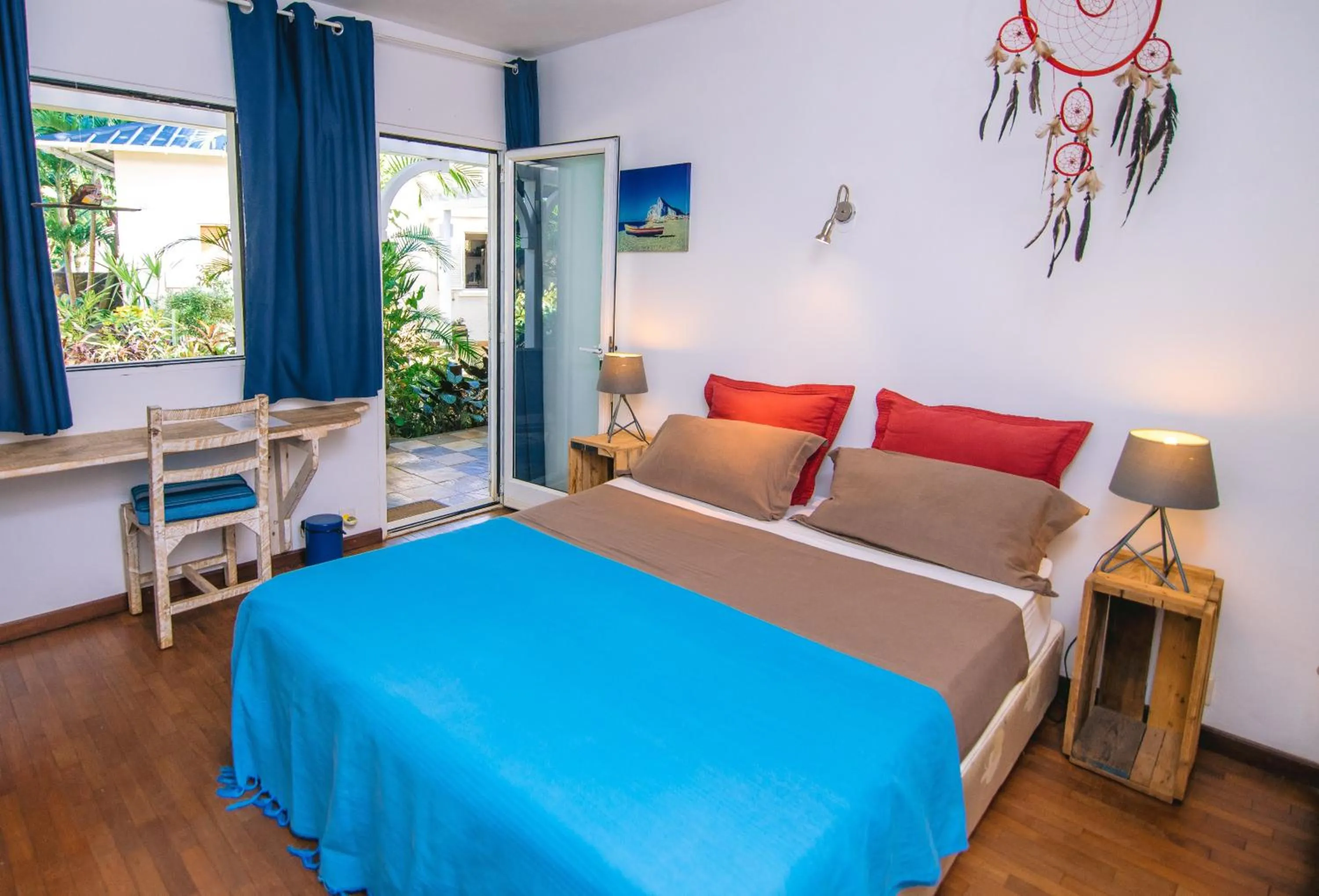 Bed in Tree Lodge Mauritius