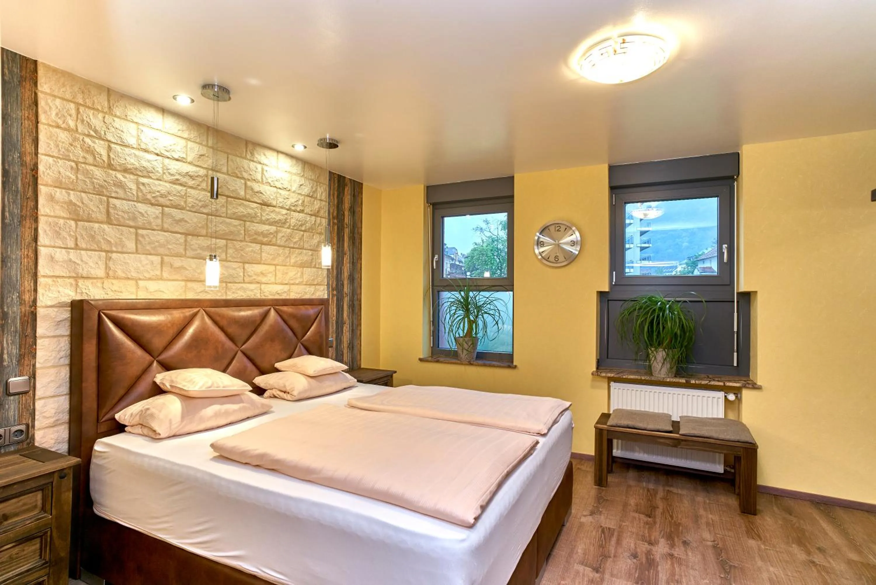 Photo of the whole room, Bed in Hotel Naheschlößchen