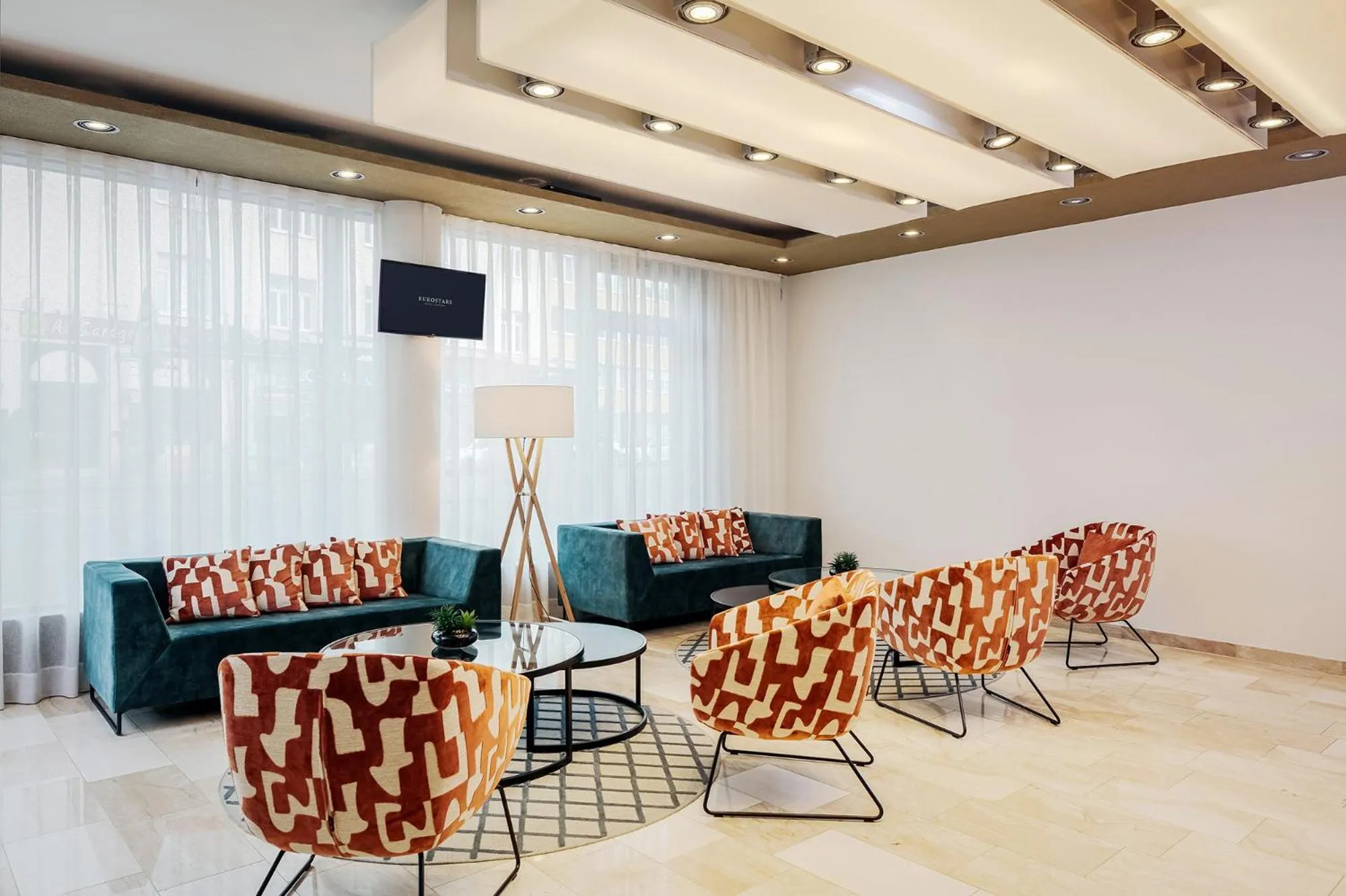 Seating area in Eurostars Embassy