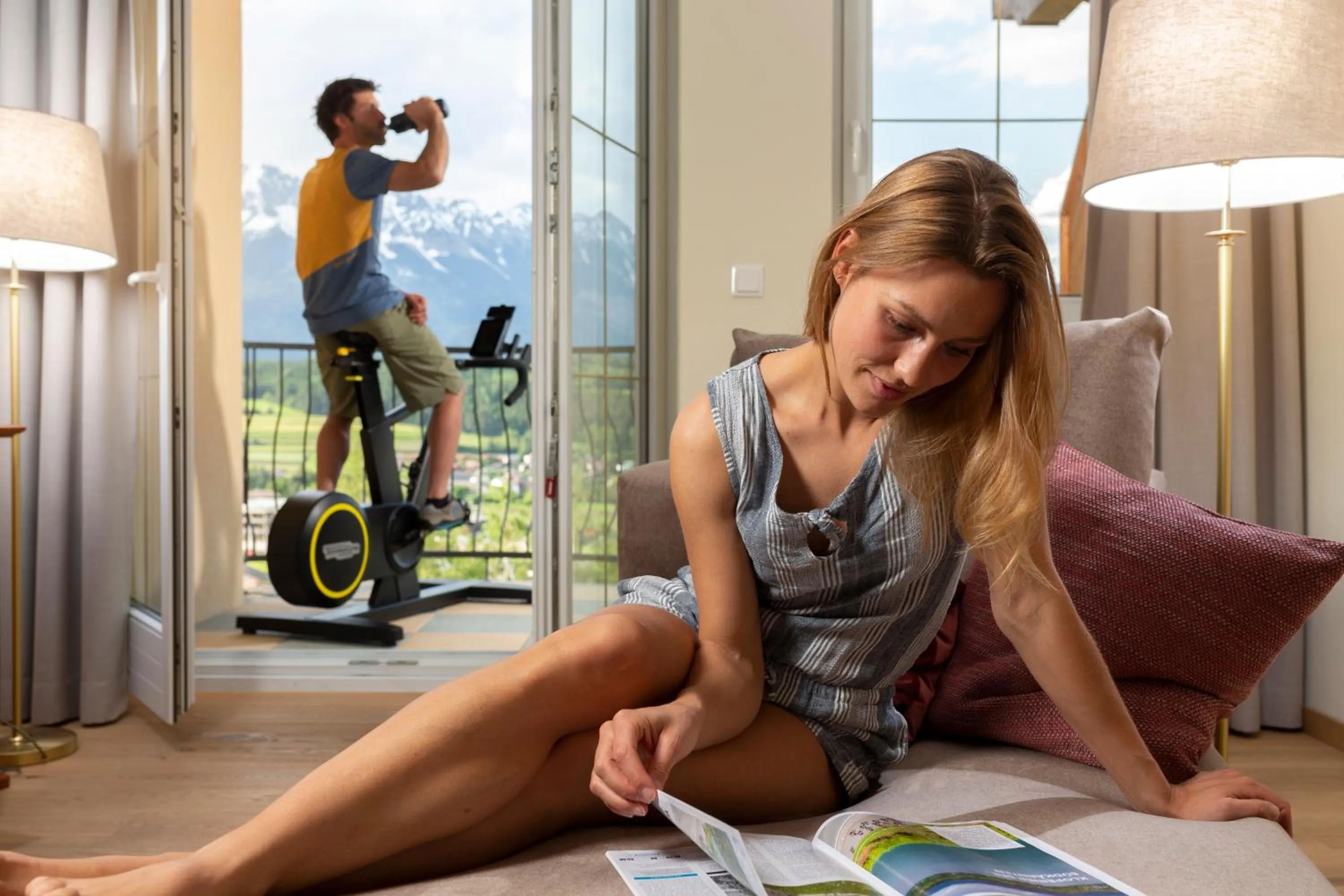 Fitness centre/facilities in Hotel Seppl