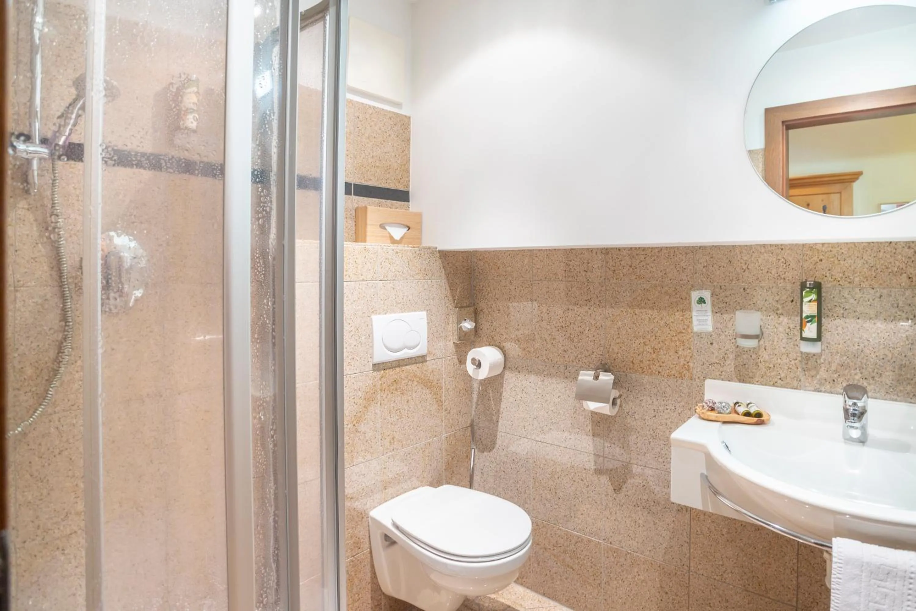 Shower in Hotel Seppl