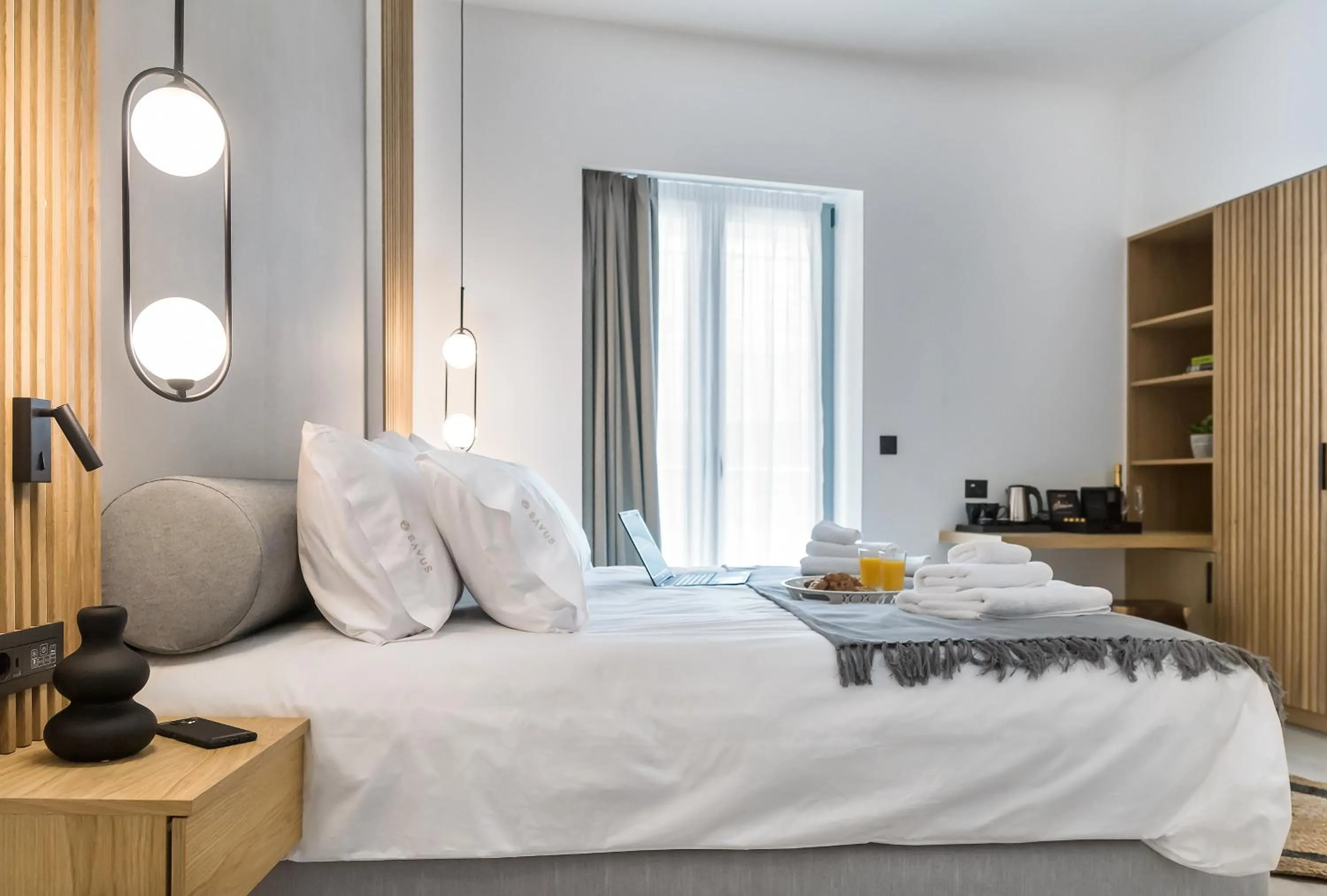 Bed in SAVUS Boutique Hotel