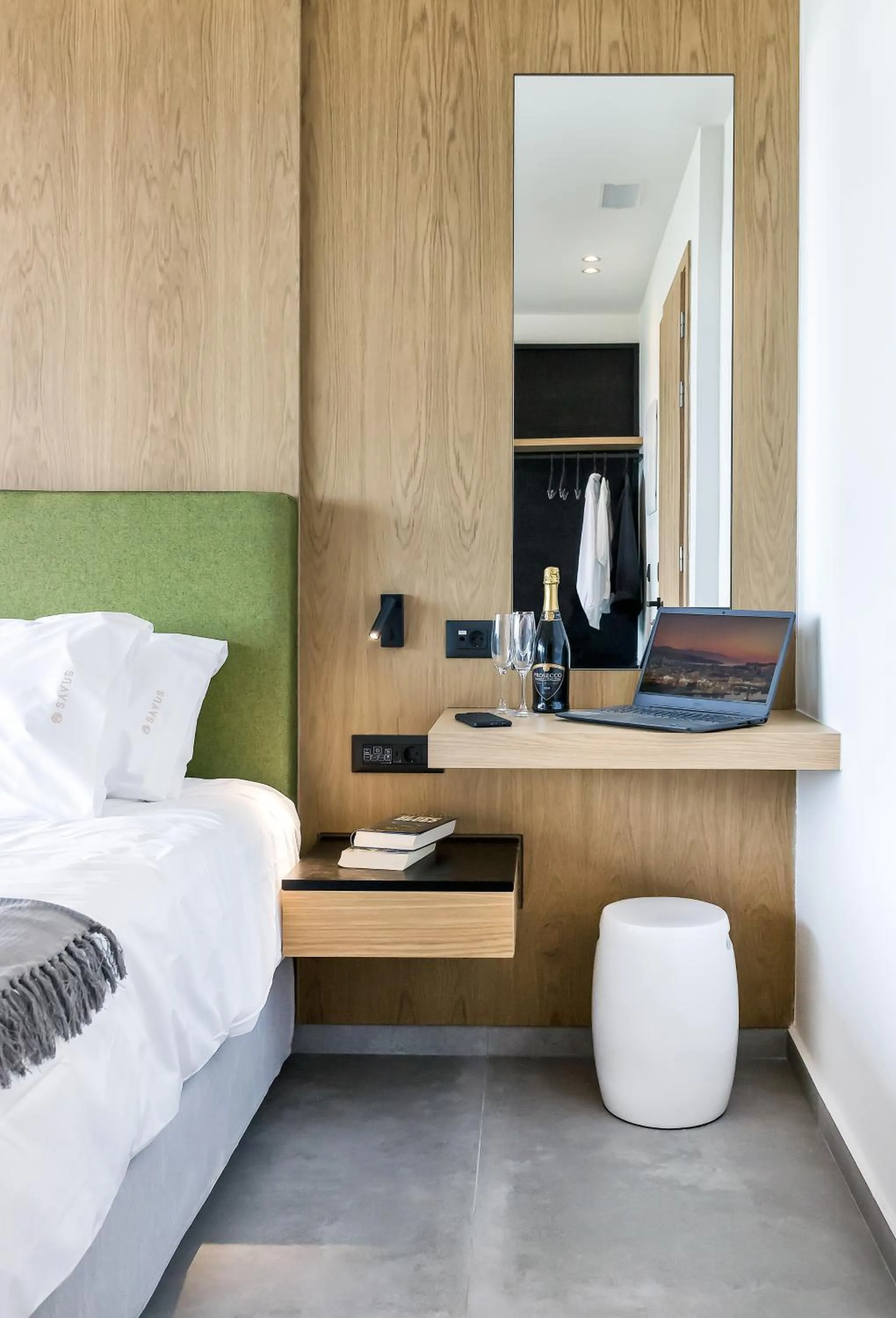 Decorative detail, Bed in SAVUS Boutique Hotel