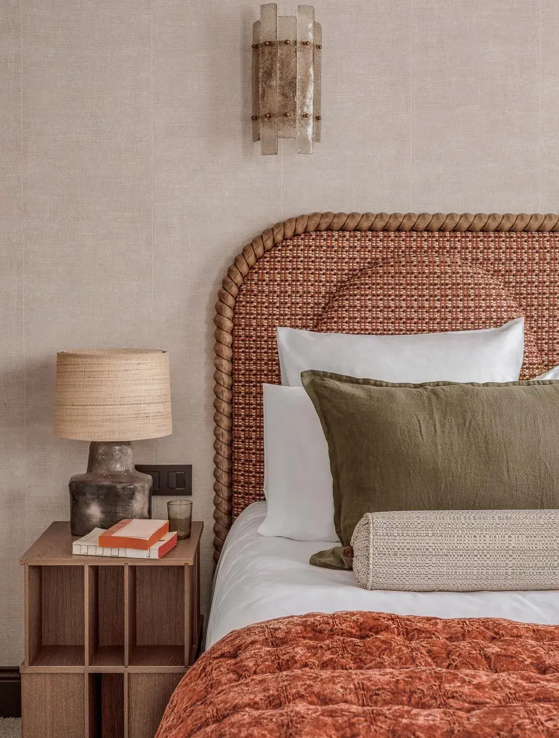 Bed in Hôtel Suzie Blue Bed in Hôtel Suzie Blue