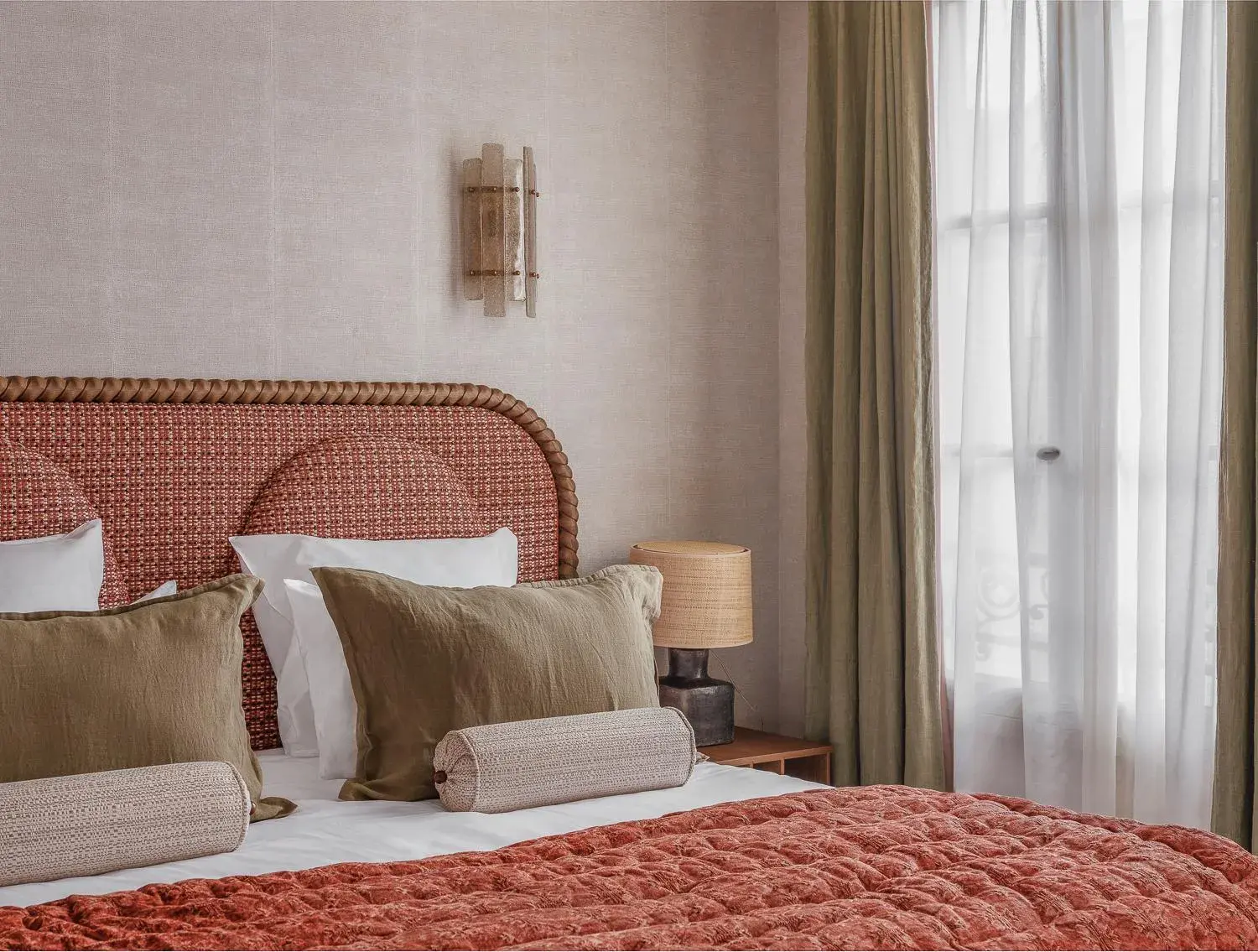 Bed in Hôtel Suzie Blue Bed in Hôtel Suzie Blue