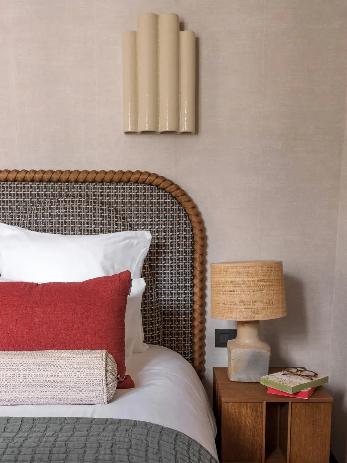 Bed in Hôtel Suzie Blue Bed in Hôtel Suzie Blue