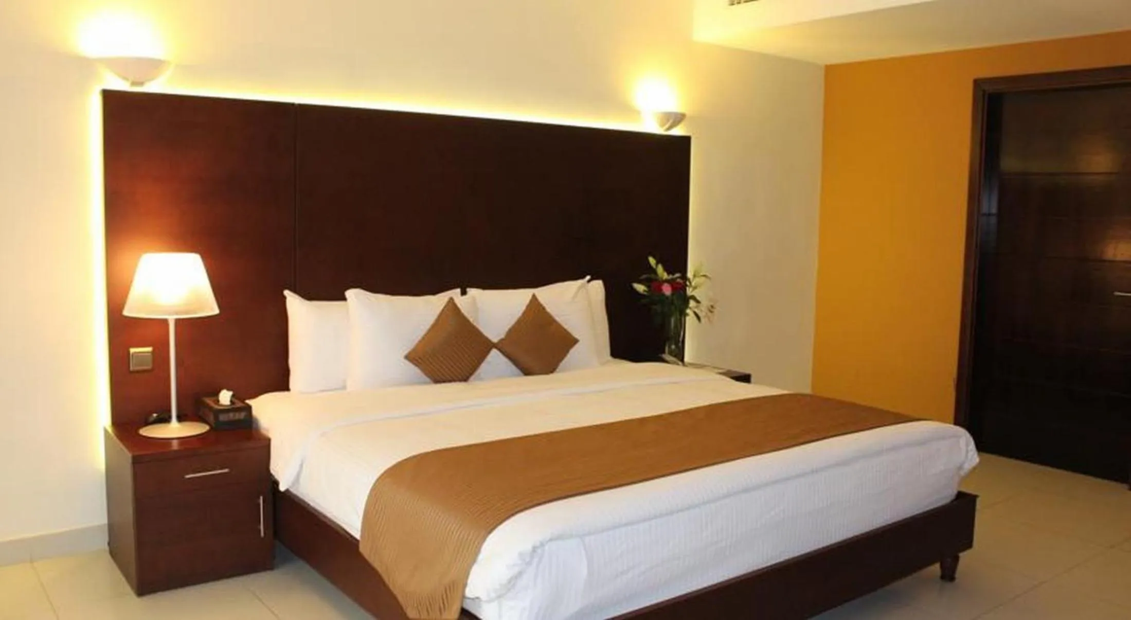 Bed in Sohar Beach Hotel