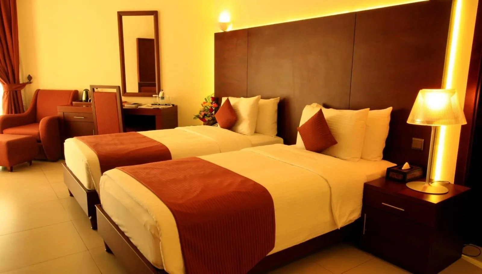 Bed in Sohar Beach Hotel