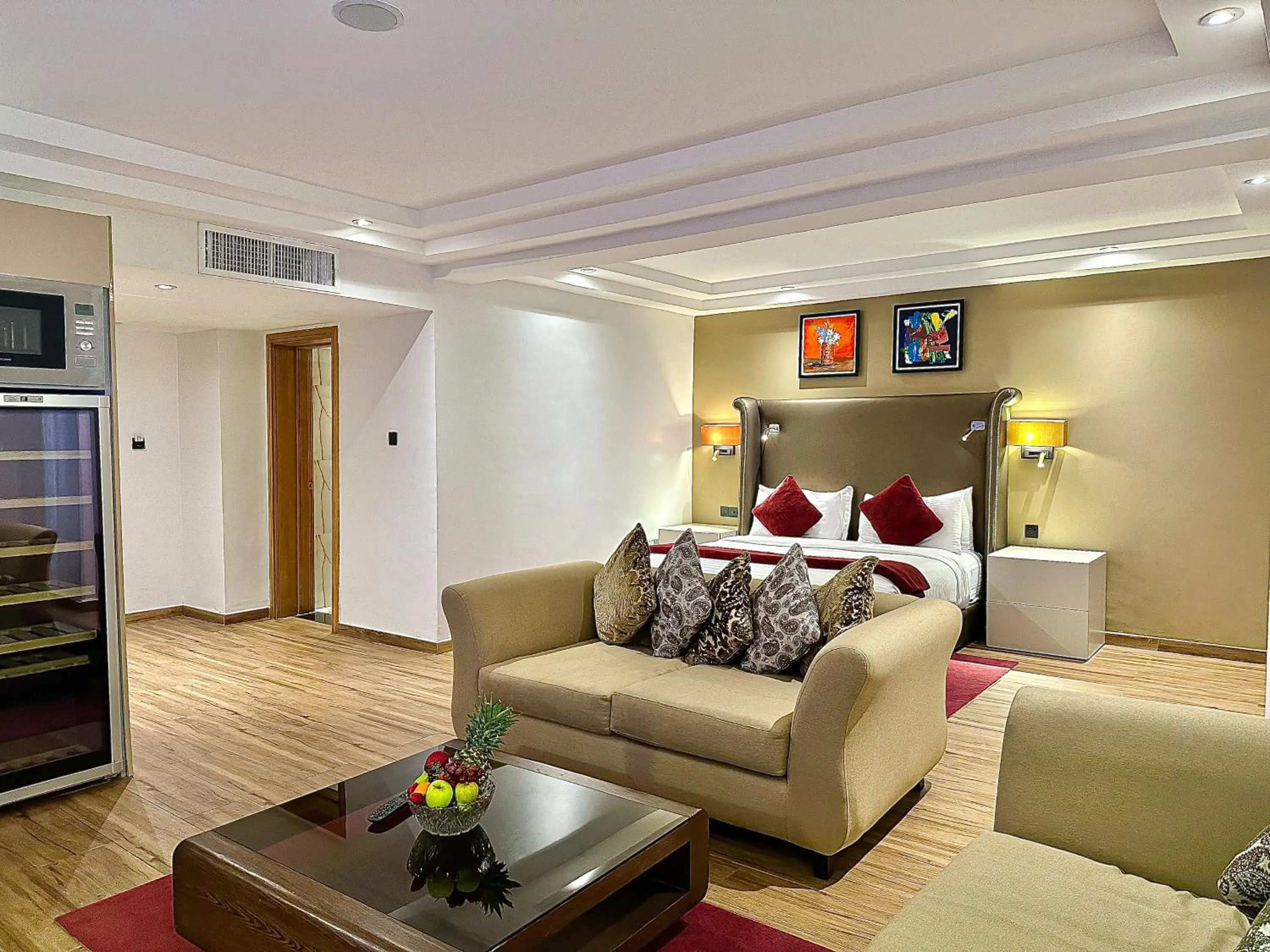 Seating area in Victoria Crown Plaza Hotel