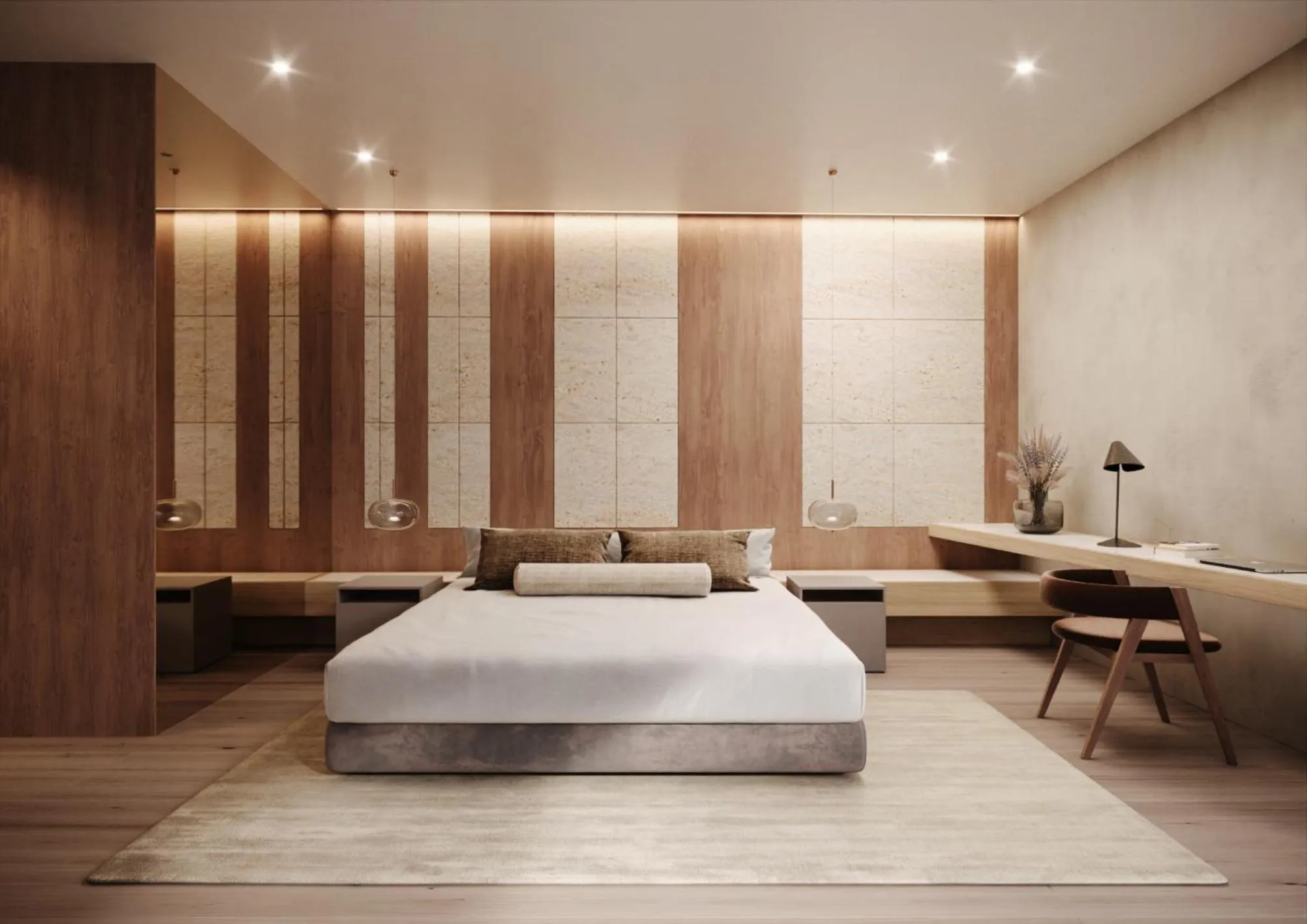 Bed in Hotel Terme Neroniane