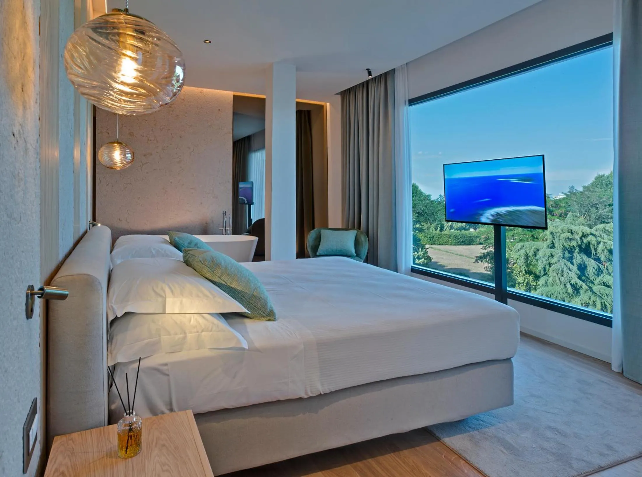 Bed in Hotel Terme Neroniane