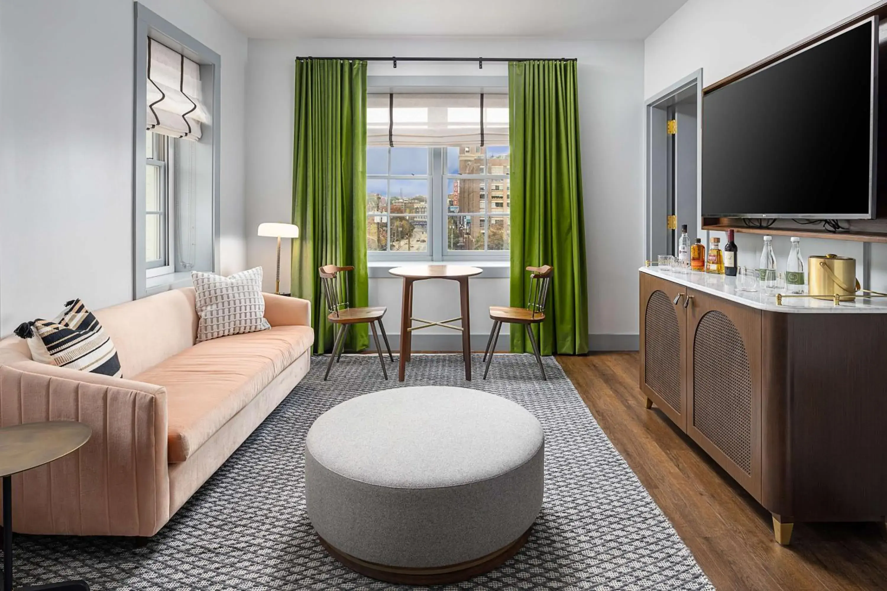 Living room in Wylie Hotel Atlanta, Tapestry Collection by Hilton Living room in Wylie Hotel Atlanta, Tapestry Collection by Hilton