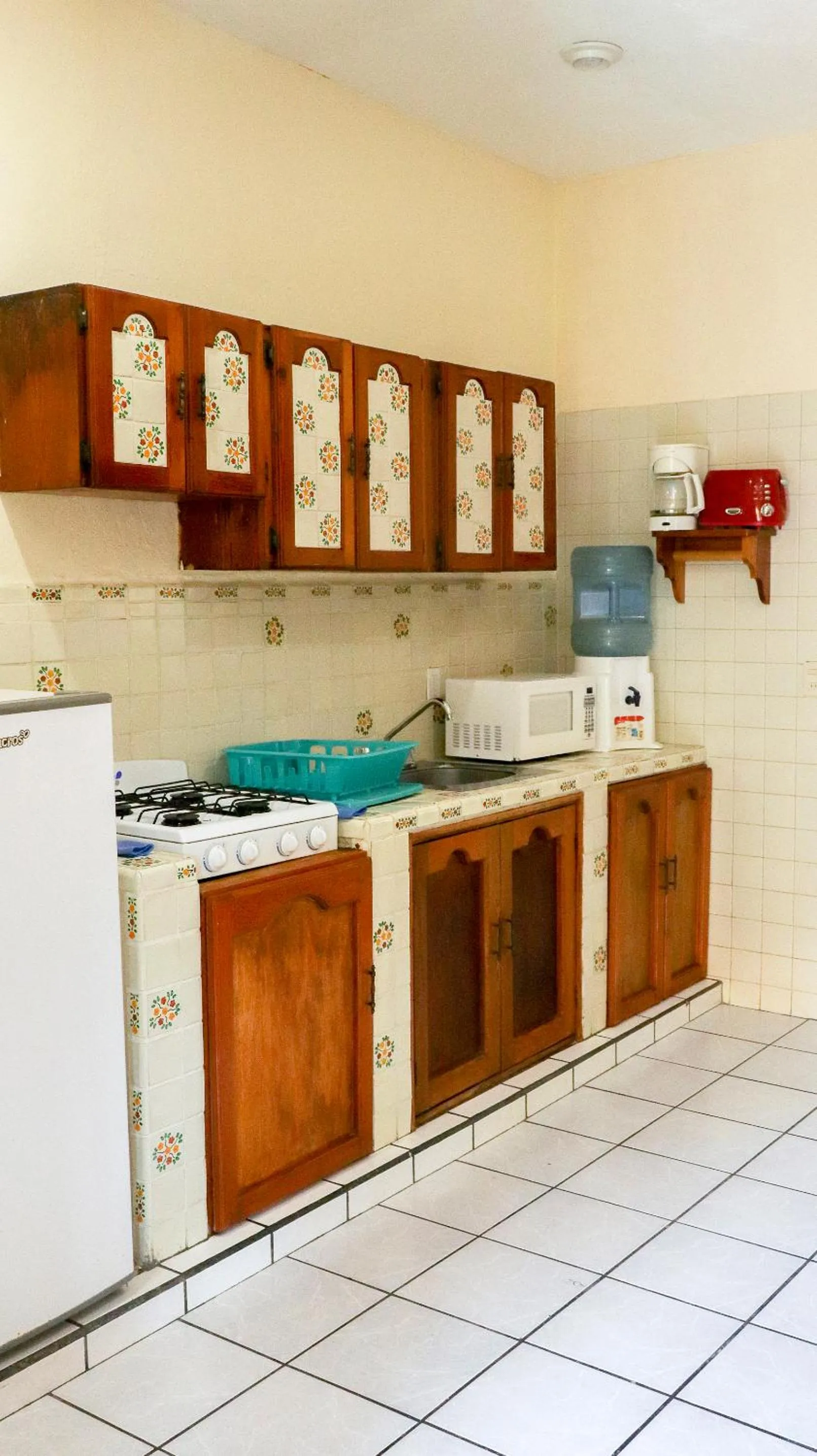 Kitchen or kitchenette in Hotel Palmeras