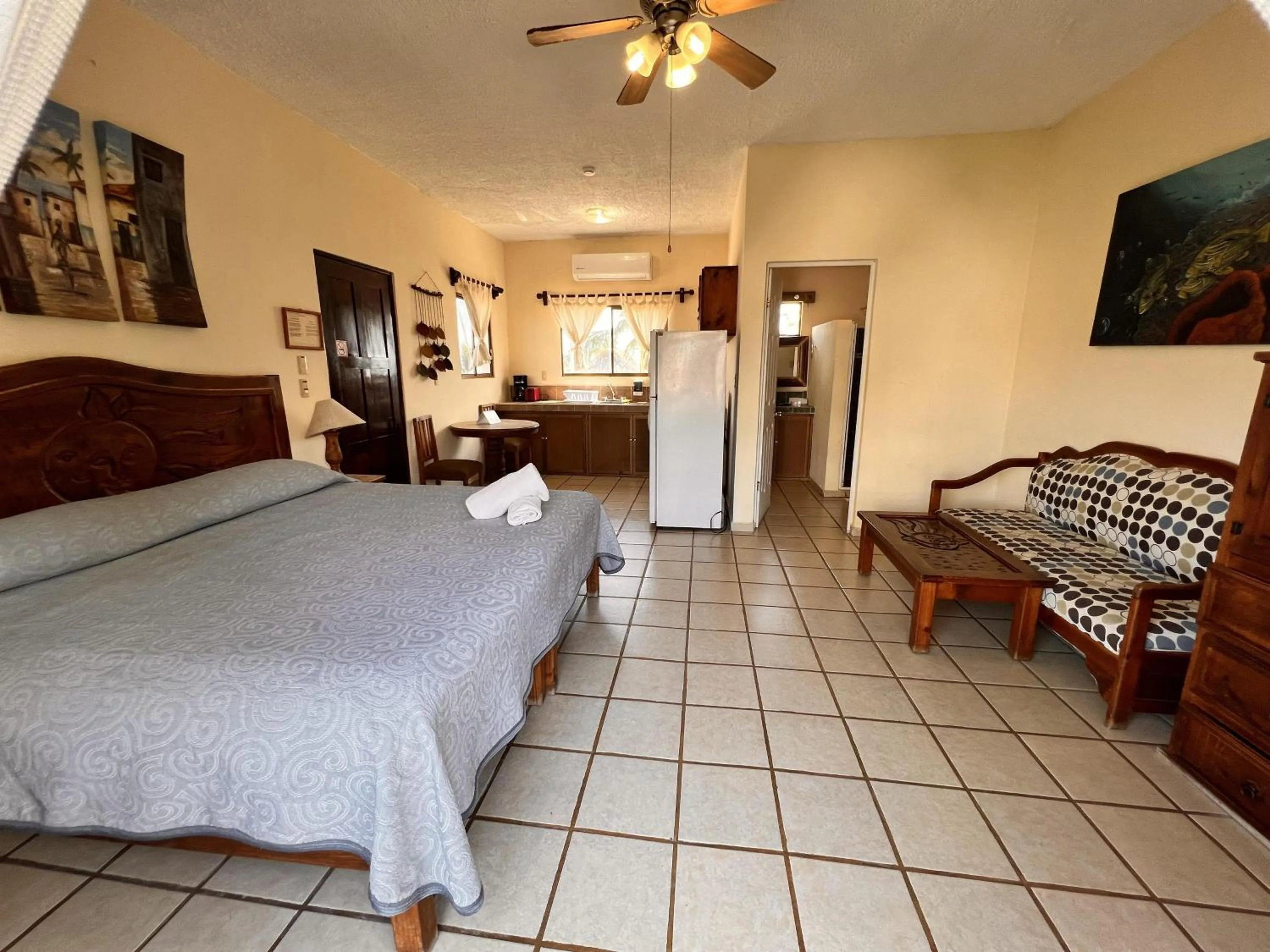 Bed in Hotel Palmeras