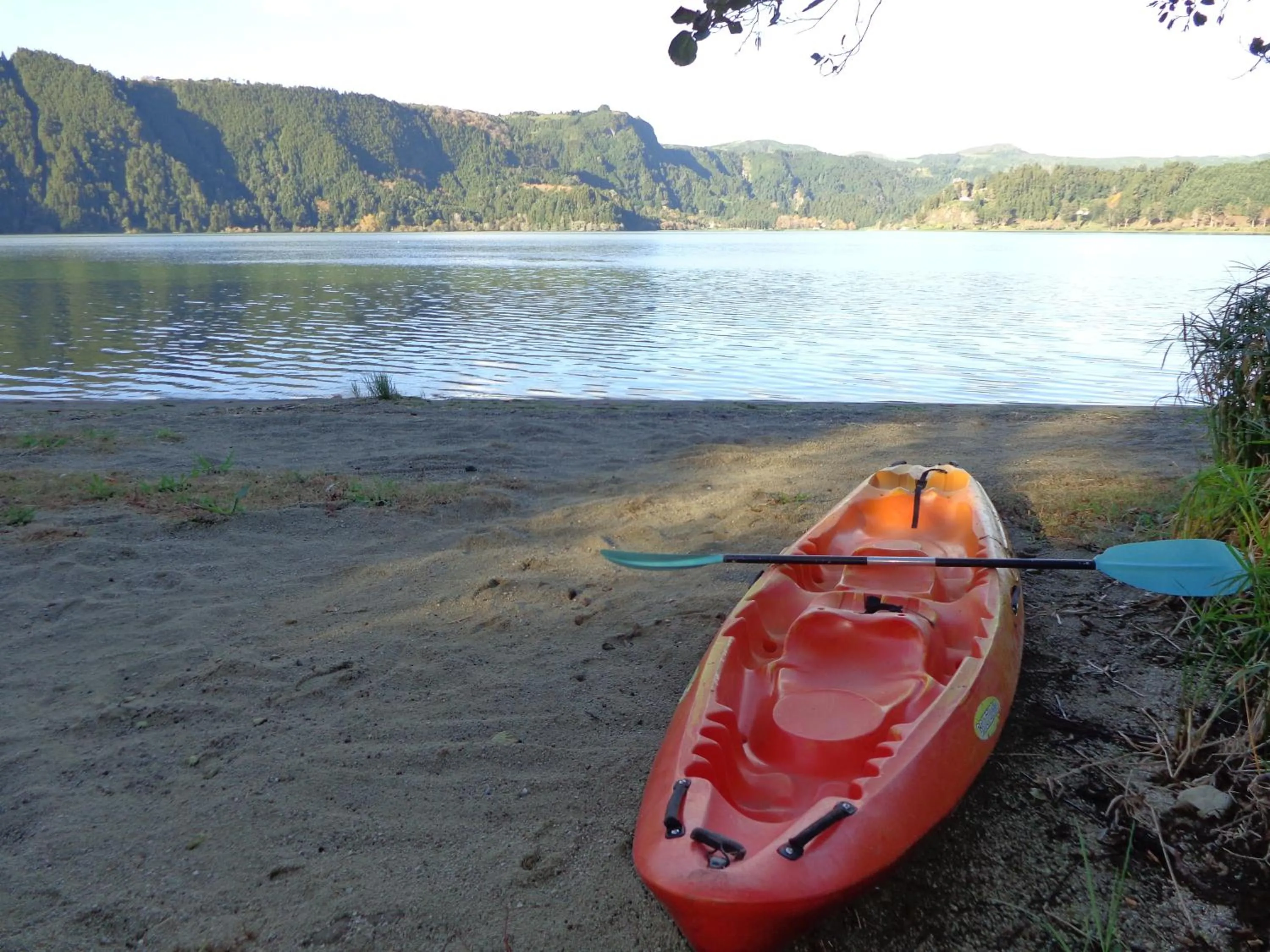 Canoeing in Casa Dos Barcos Furnas
