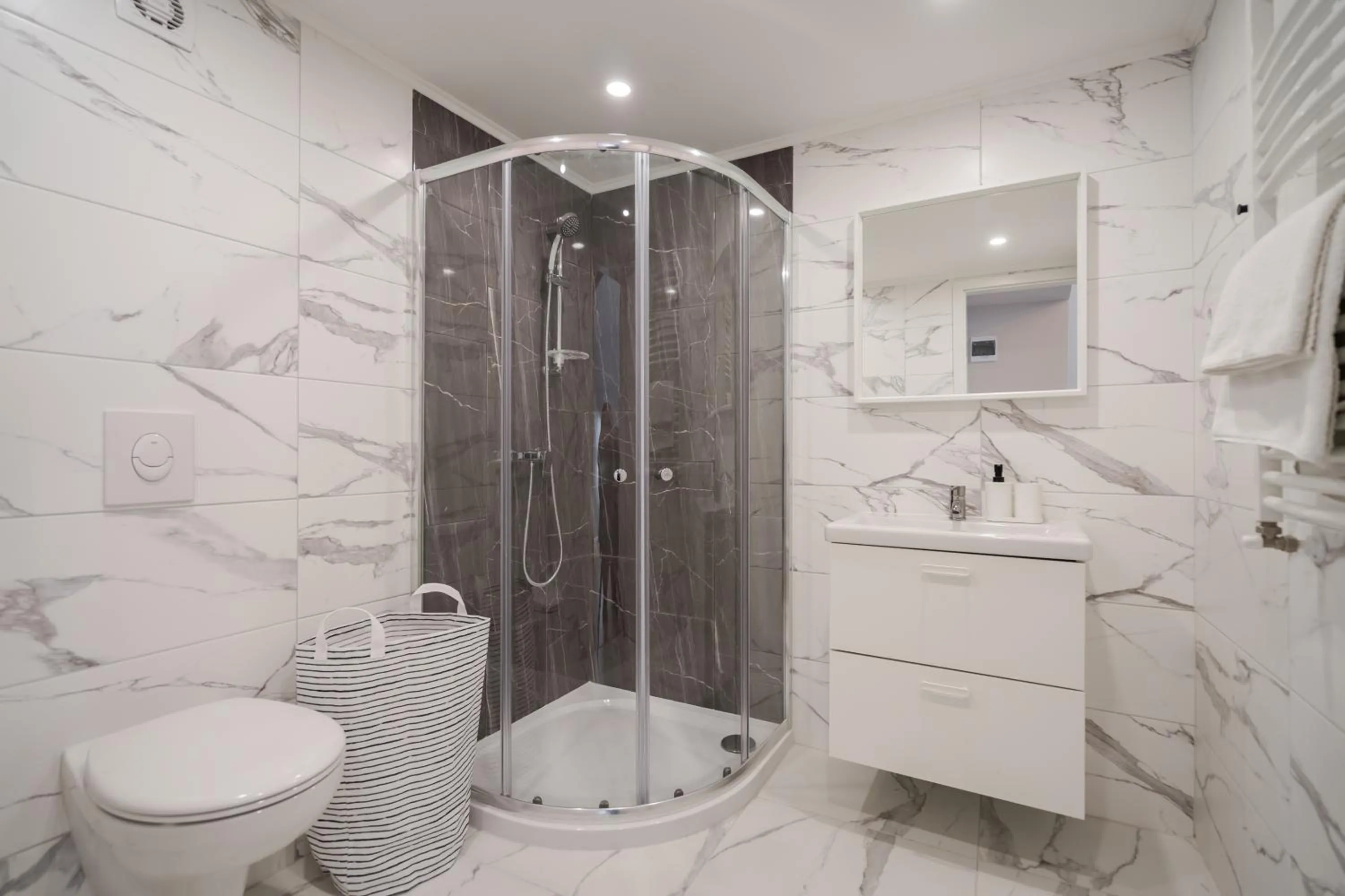 Shower in K33- Boutique Apartments, Best Location, by BQA