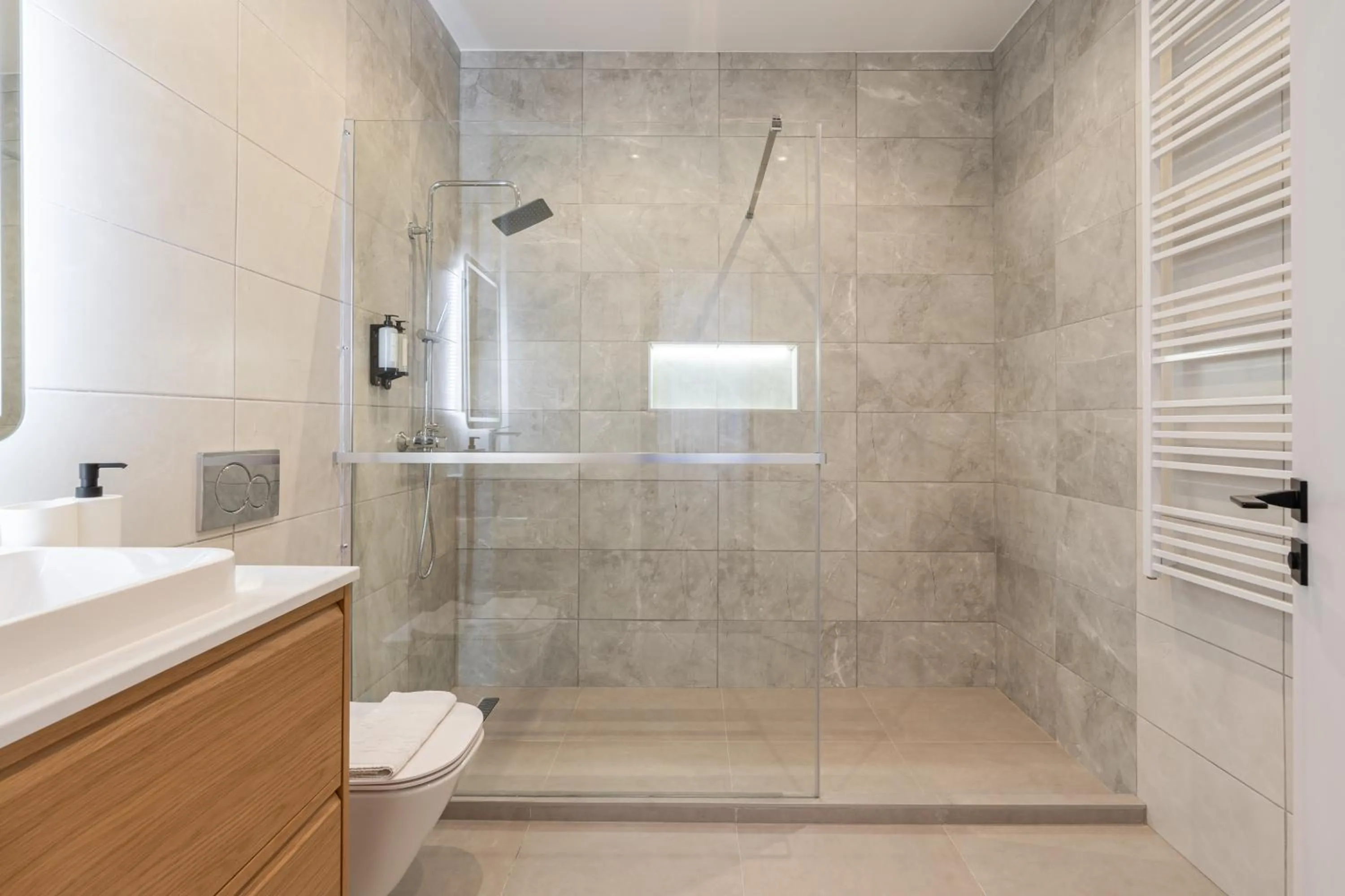 Shower in K33- Boutique Apartments, Best Location, by BQA