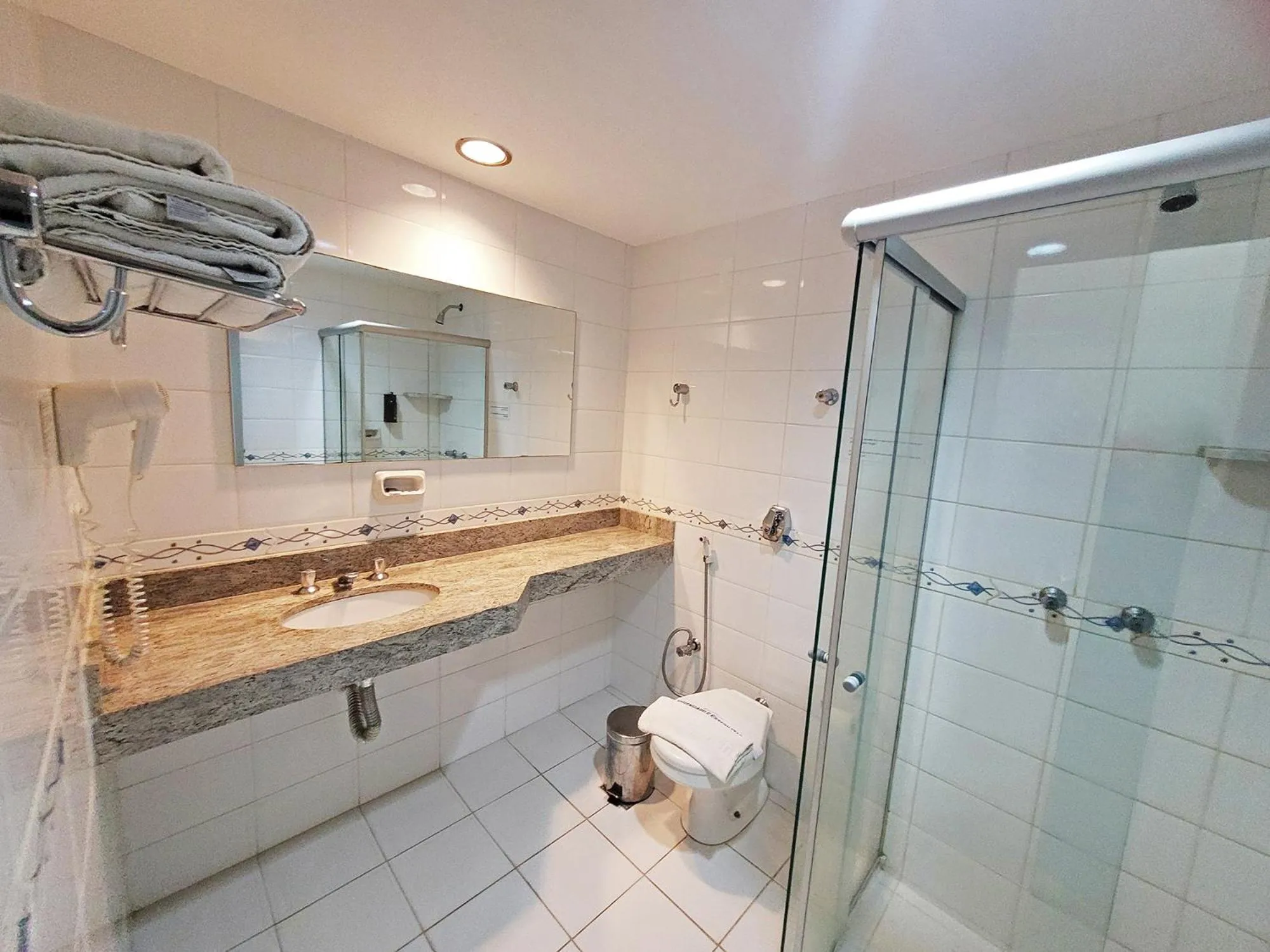 Bathroom in Athus Brasilia Hotel by Bsb Inn