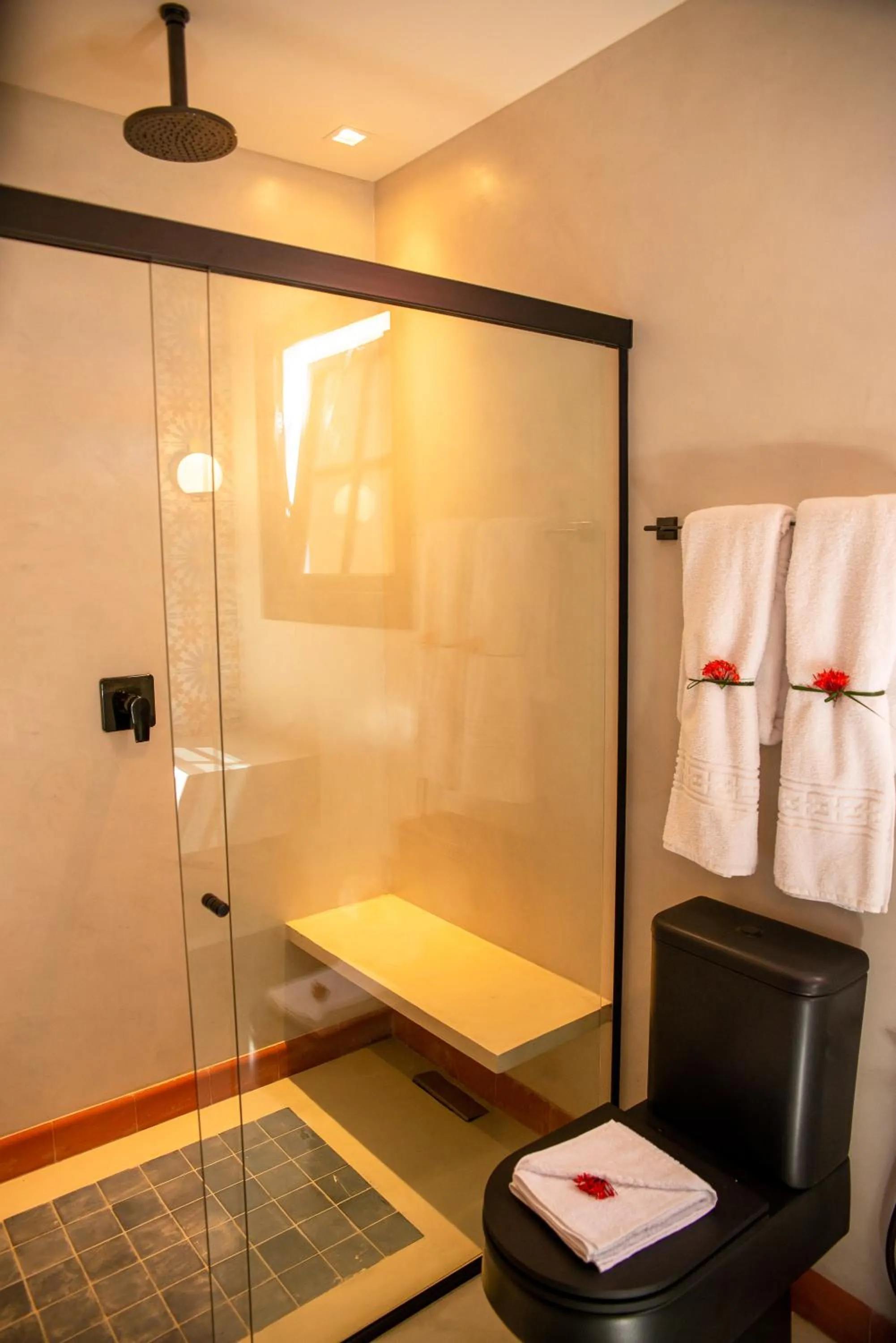 Shower in Exótica Boutique Hotel