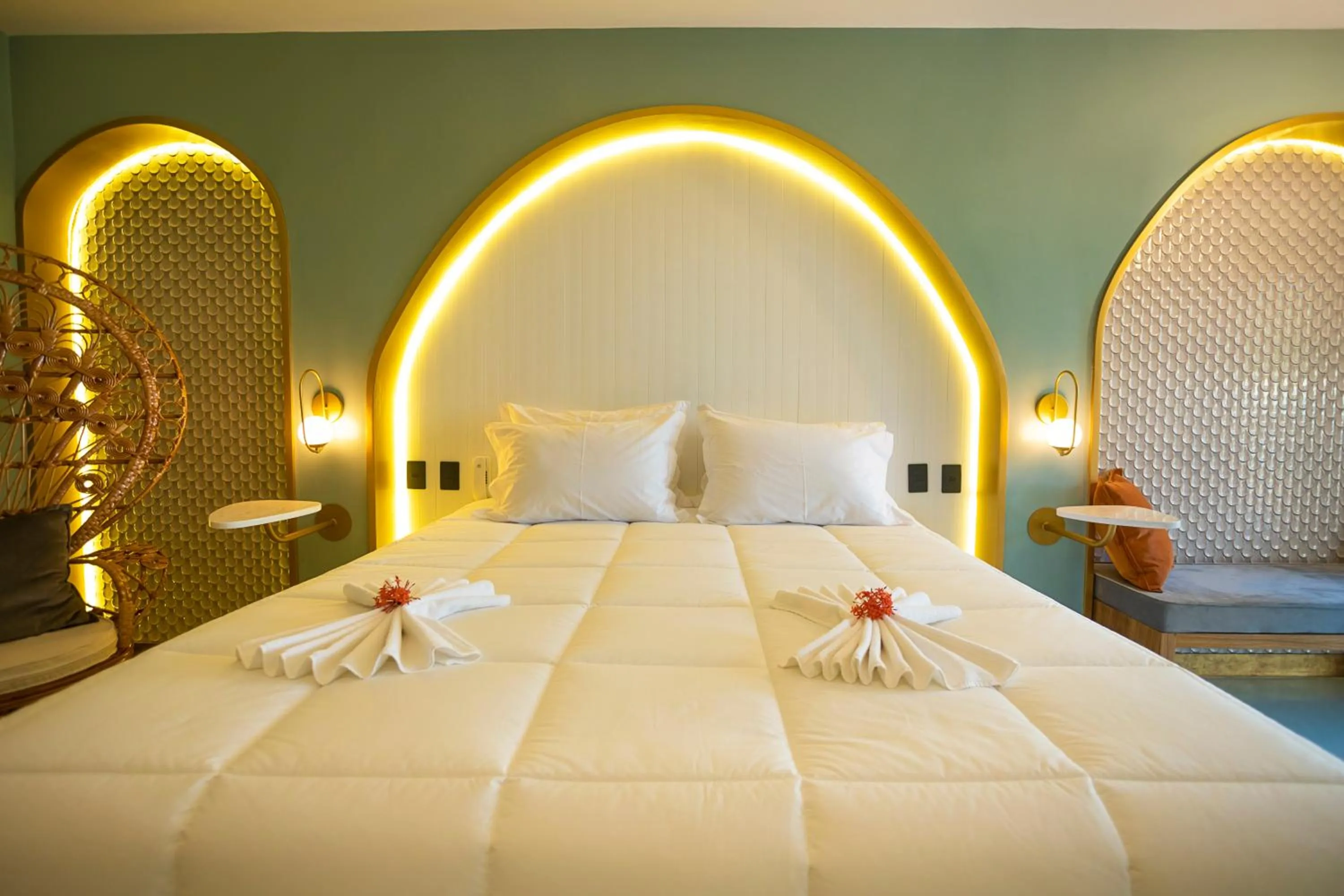 Bed in Exótica Boutique Hotel