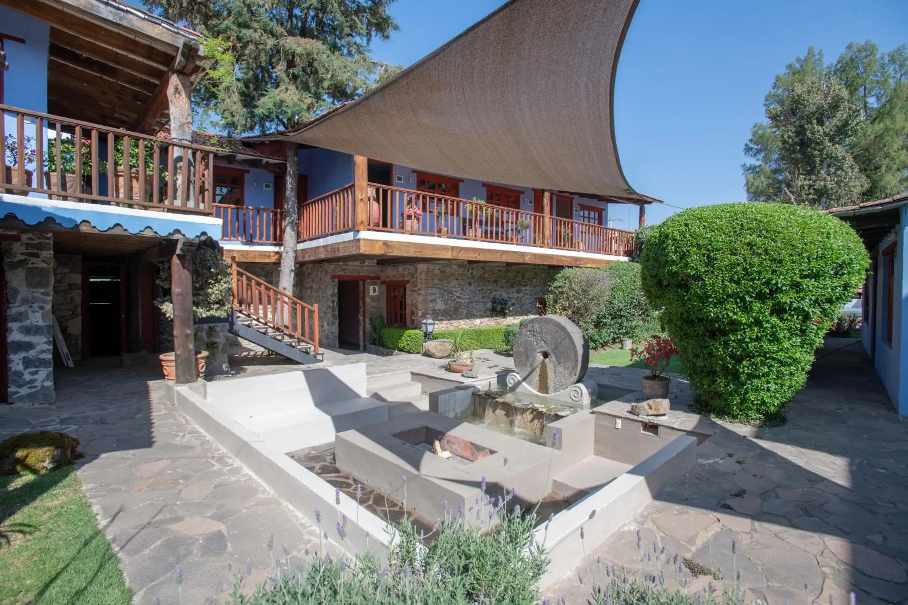 Balcony/Terrace in La Casa Azul Huasca & Restaurante La Terraza Balcony/Terrace in La Casa Azul Huasca & Restaurante La Terraza