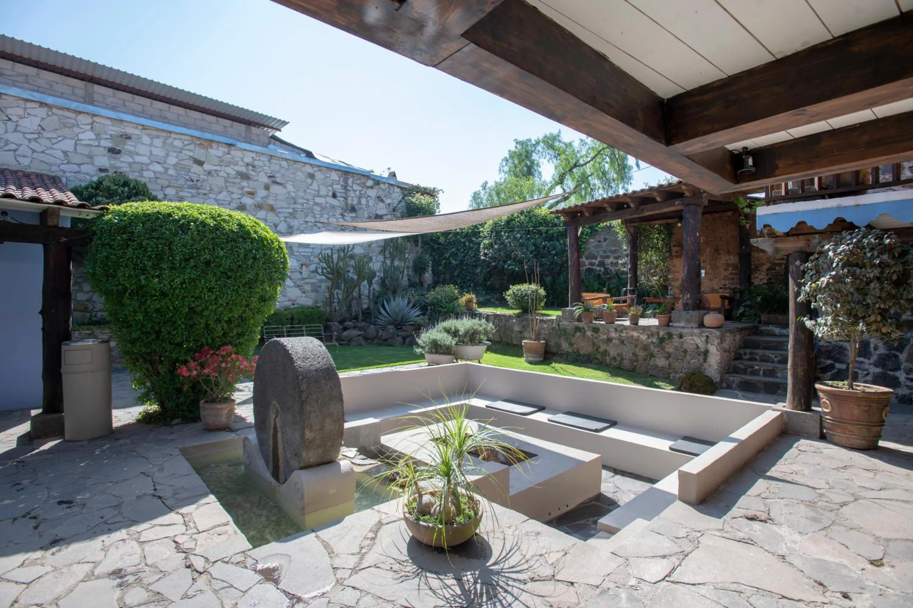 Balcony/Terrace in La Casa Azul Huasca & Restaurante La Terraza