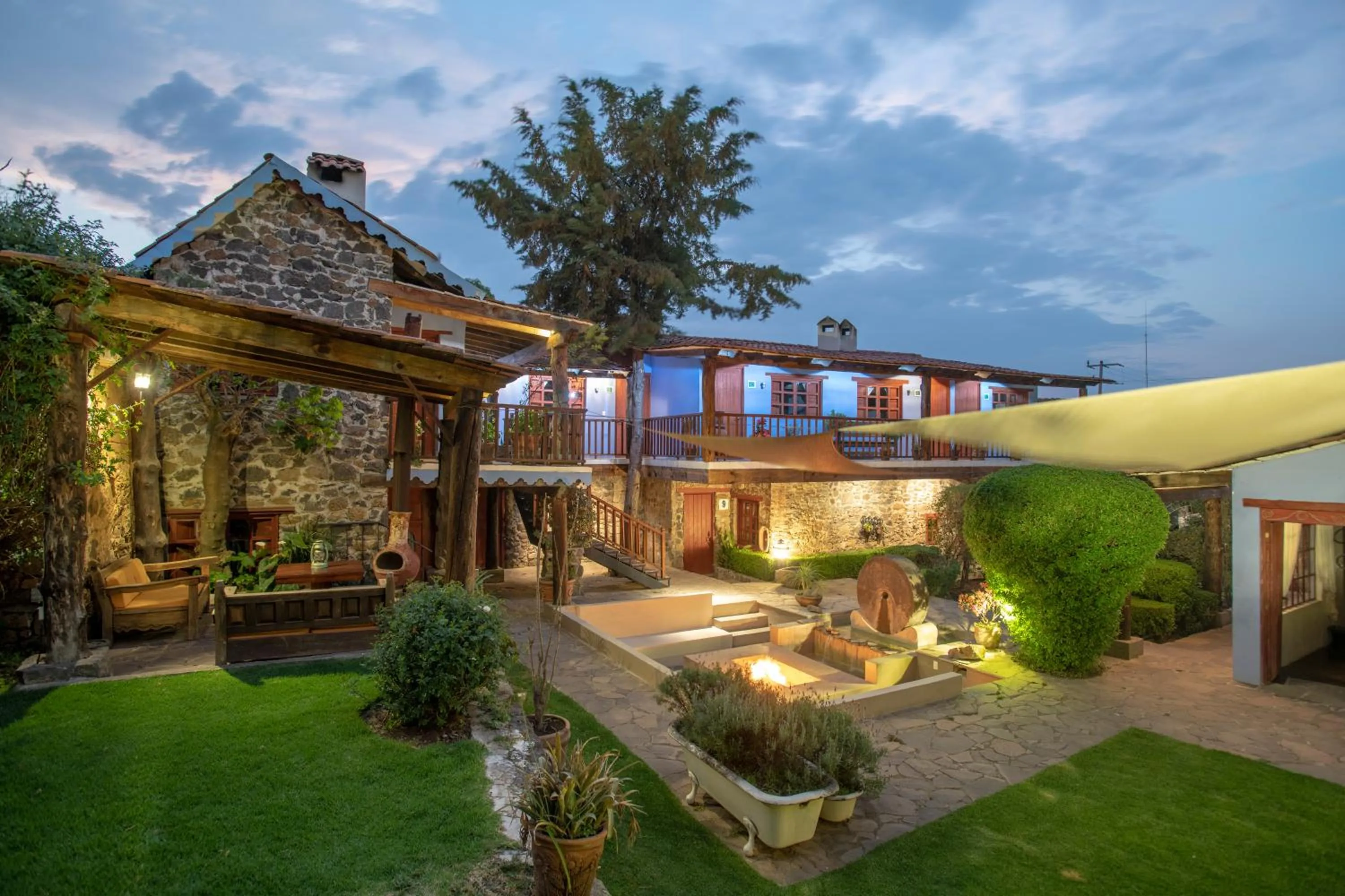 Area and facilities in La Casa Azul Huasca & Restaurante La Terraza