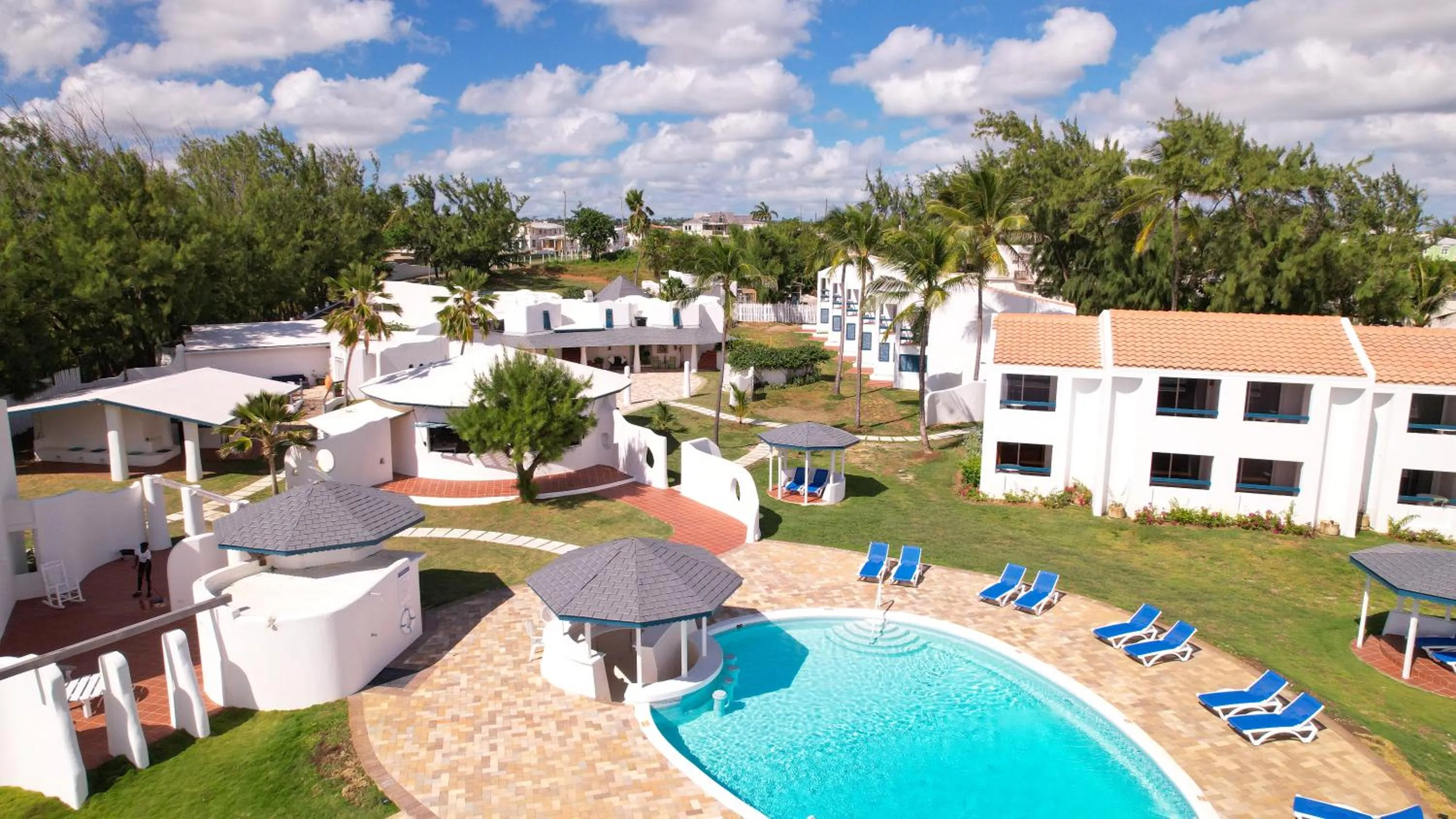 Swimming pool in OceanBlue Resort