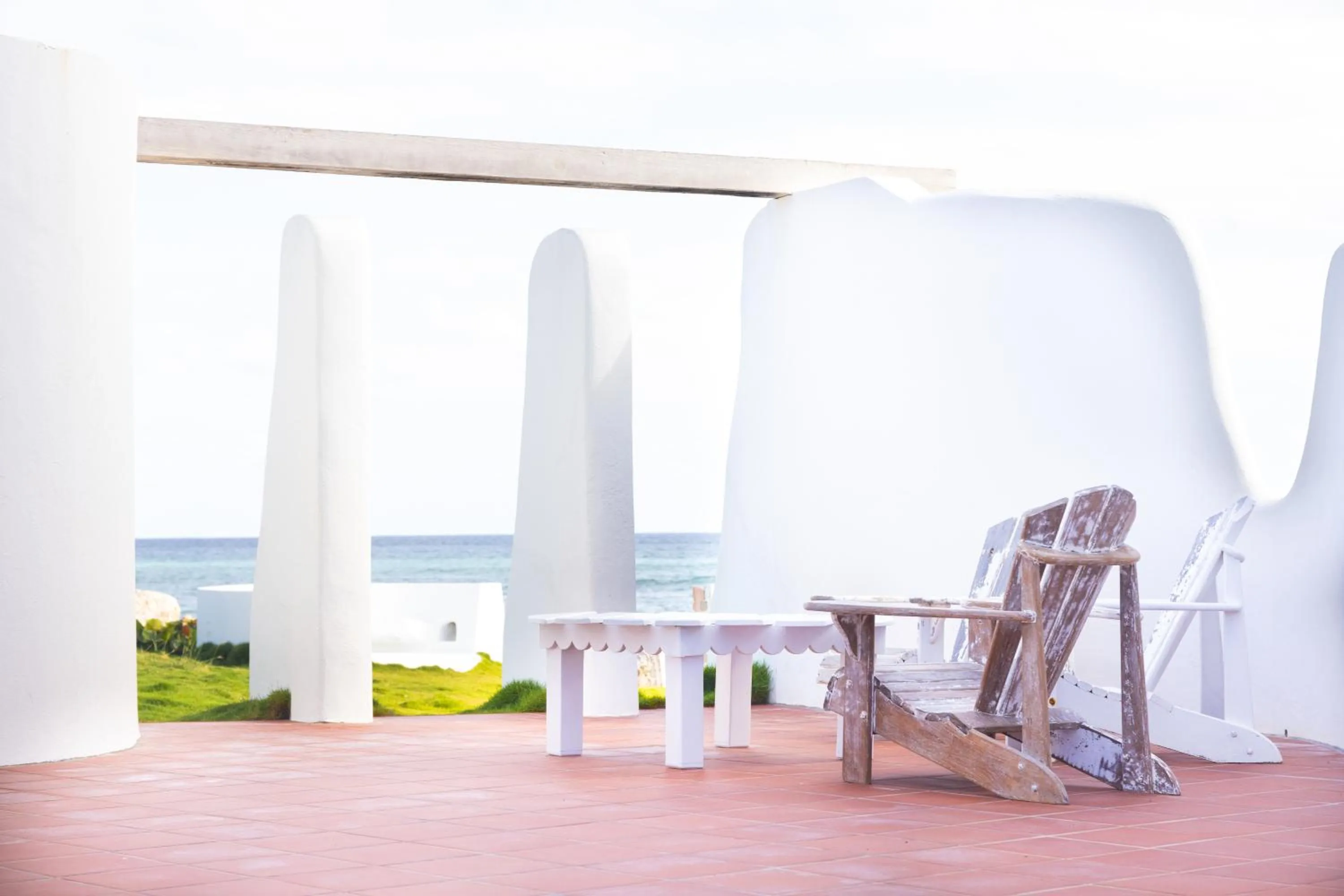 Seating area in OceanBlue Resort