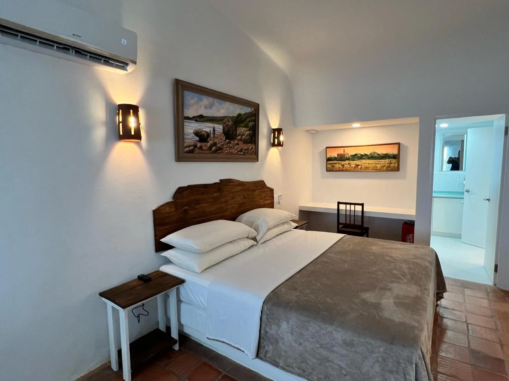 Bed in OceanBlue Resort