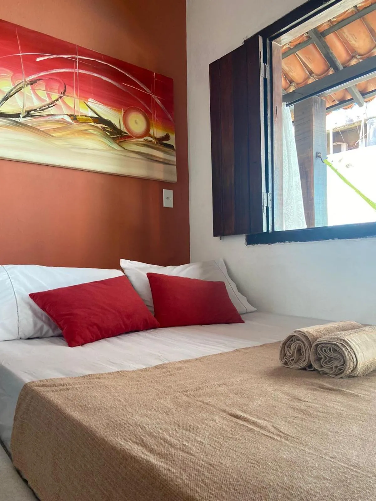 Bed in Pousada Dom Quixote