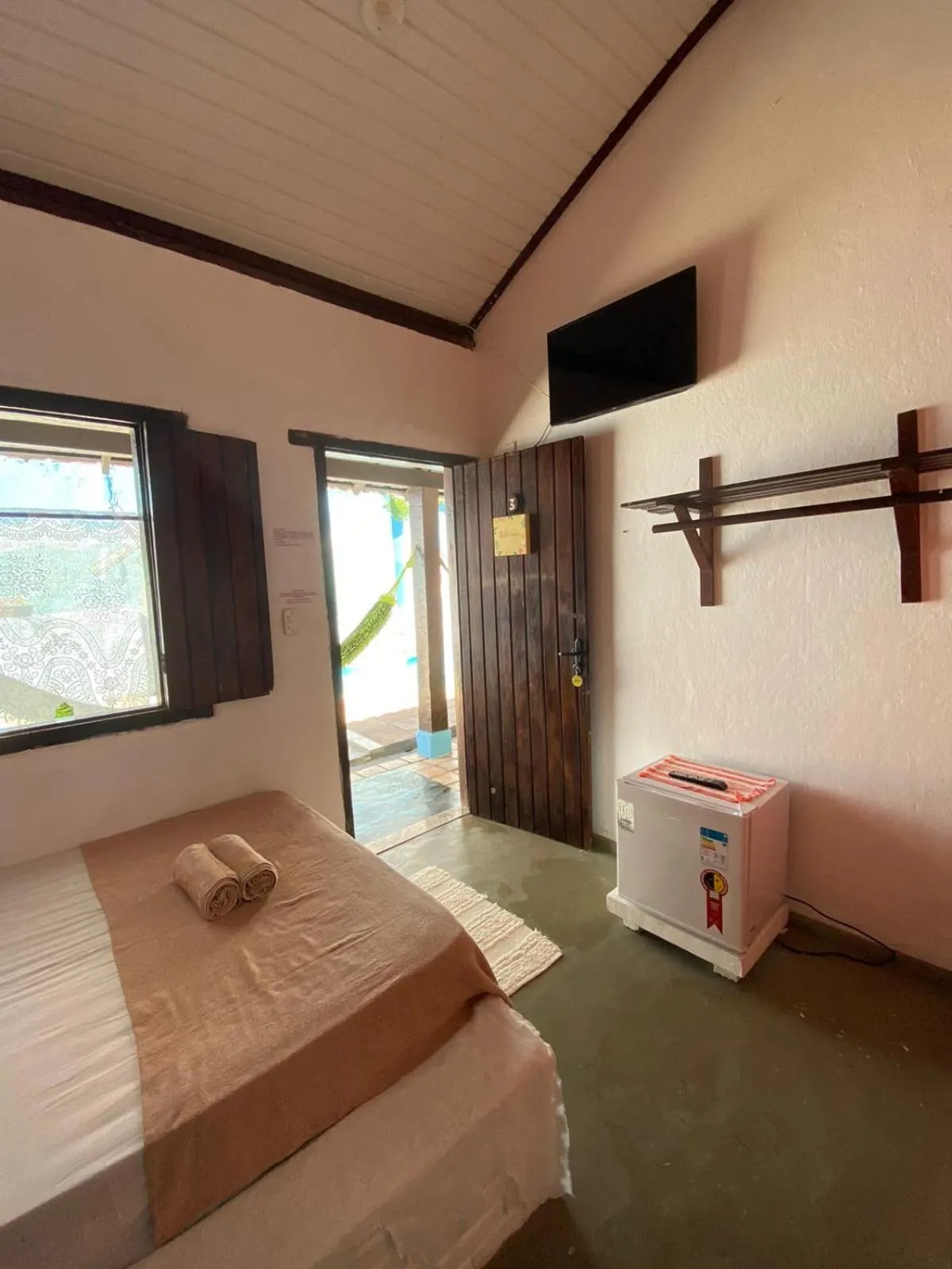Bed in Pousada Dom Quixote