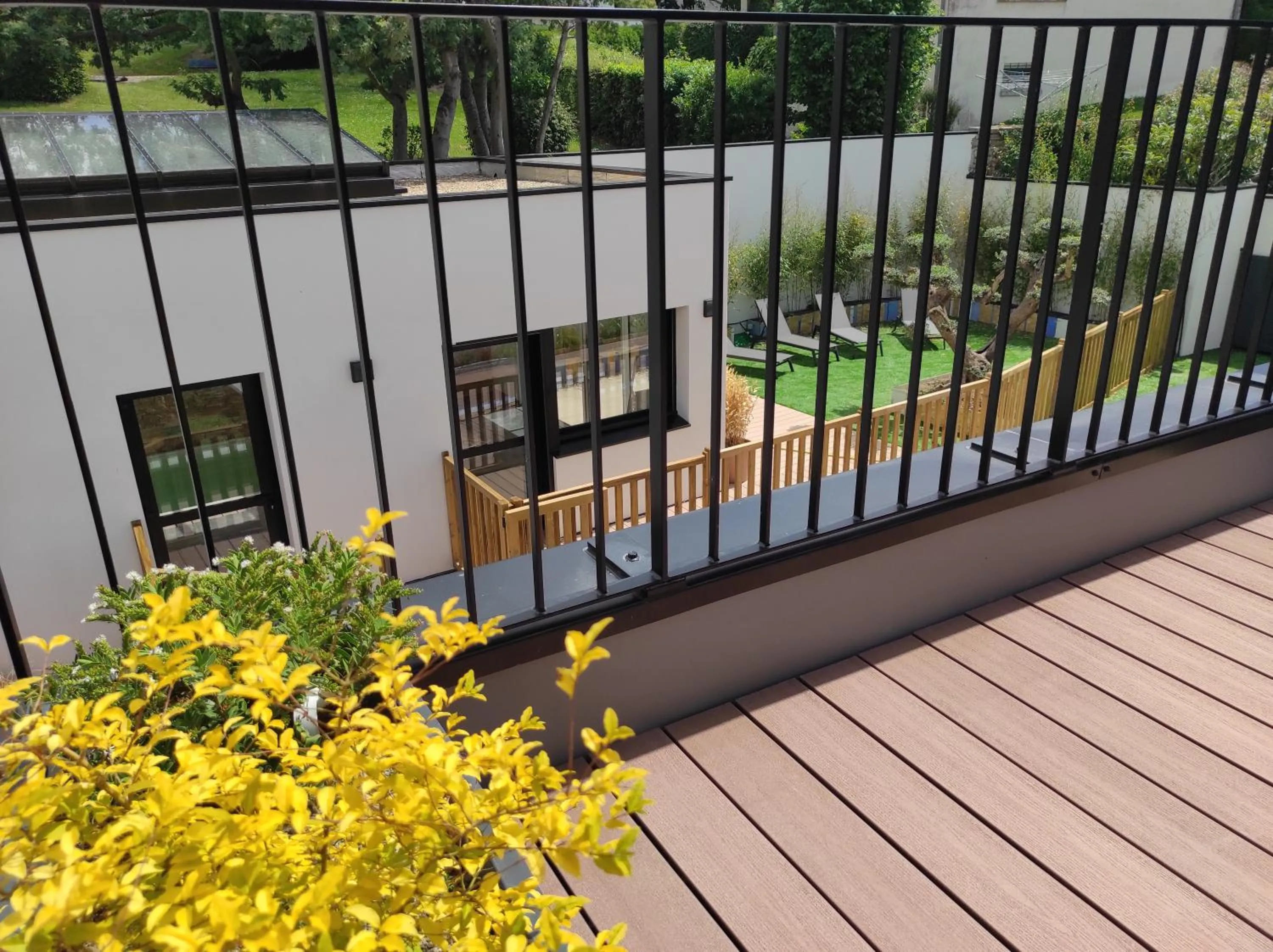 Balcony/Terrace in Appart hôtel & Spa La Villa du Port